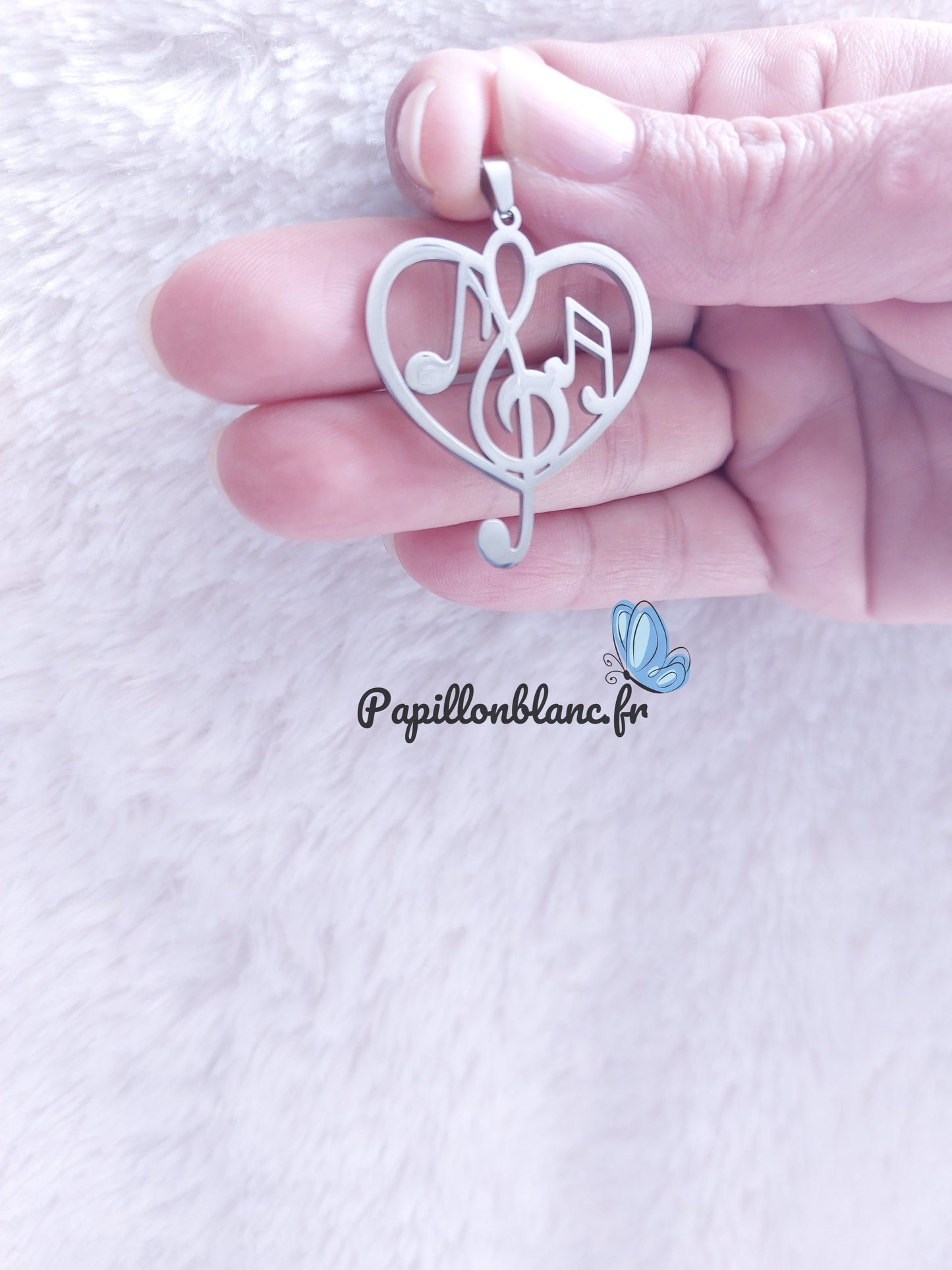 Pendentif Coeur Musical