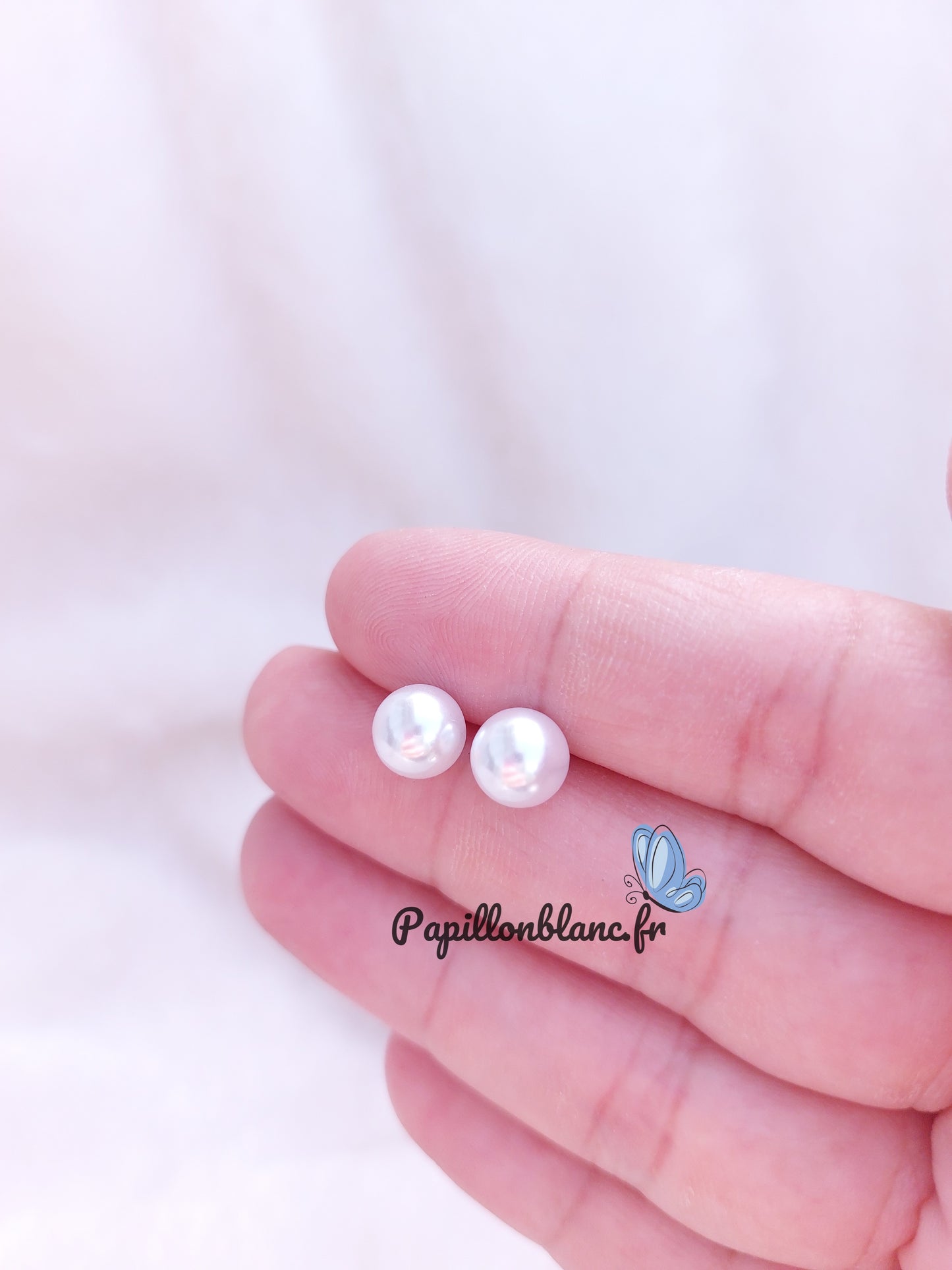 Puce d'oreilles Perle nacrée