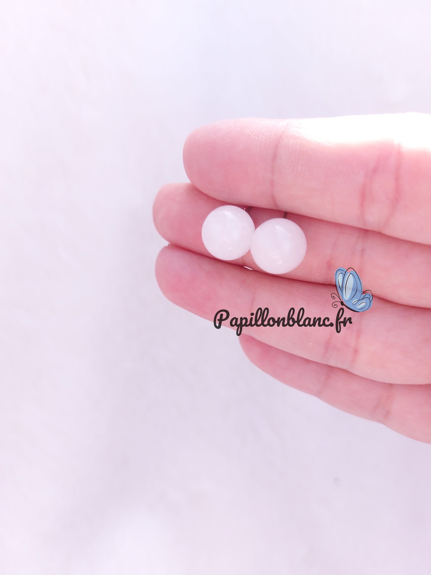 Boucles d'oreilles Bille de pierre