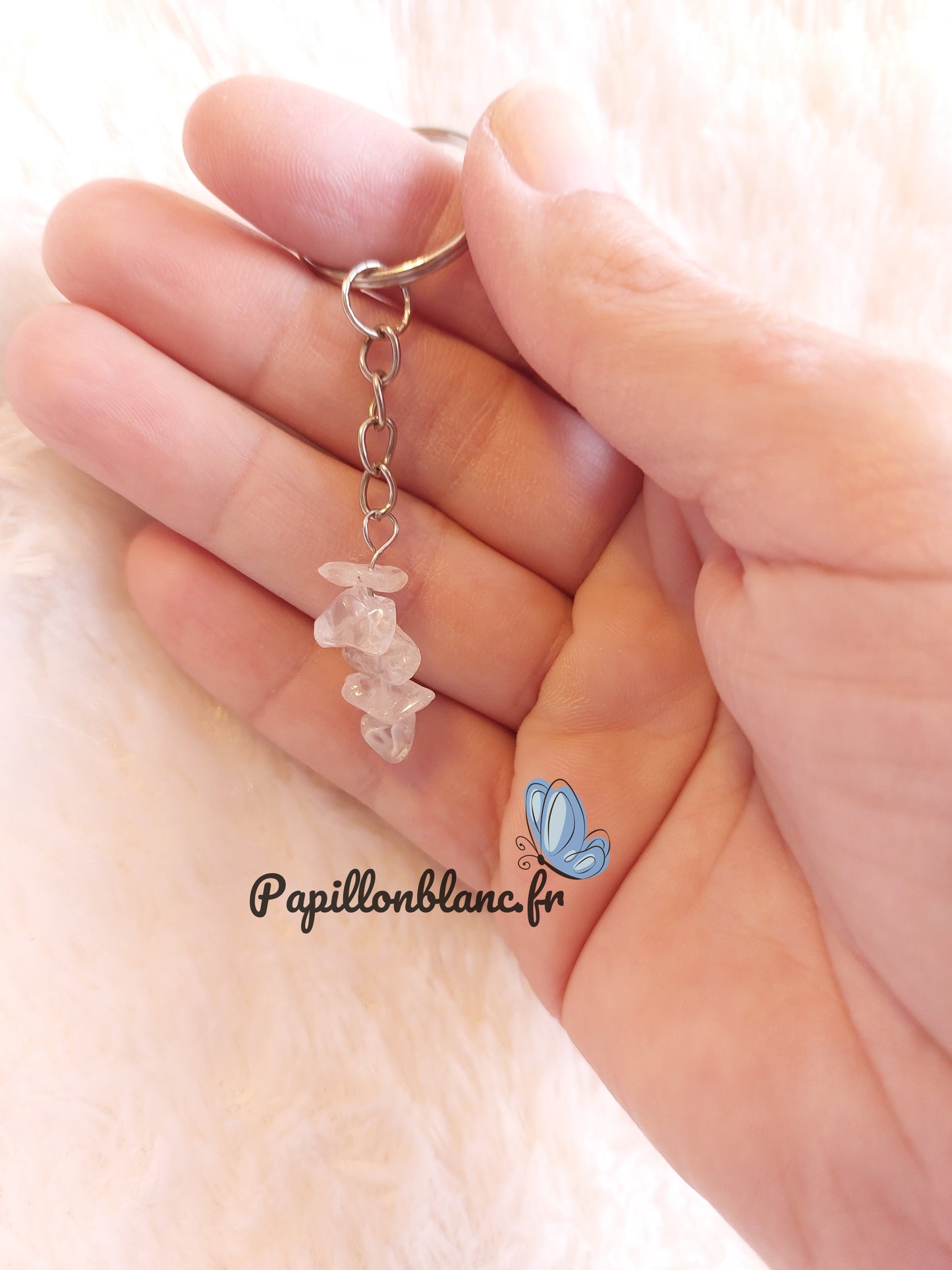 Porte clefs pierres naturelles