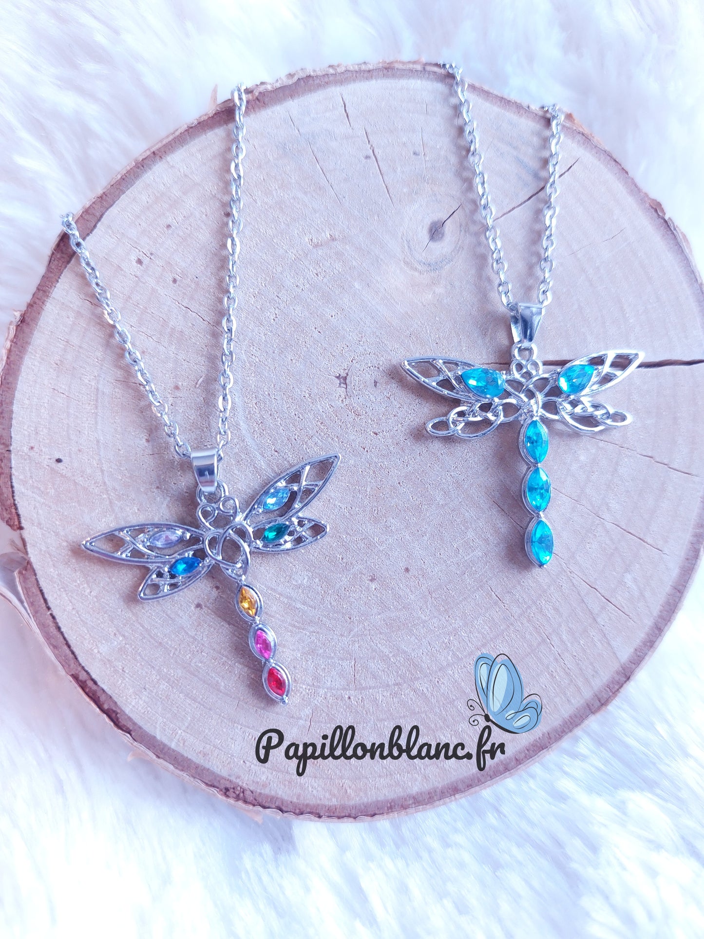 Collier Libellule Colorée