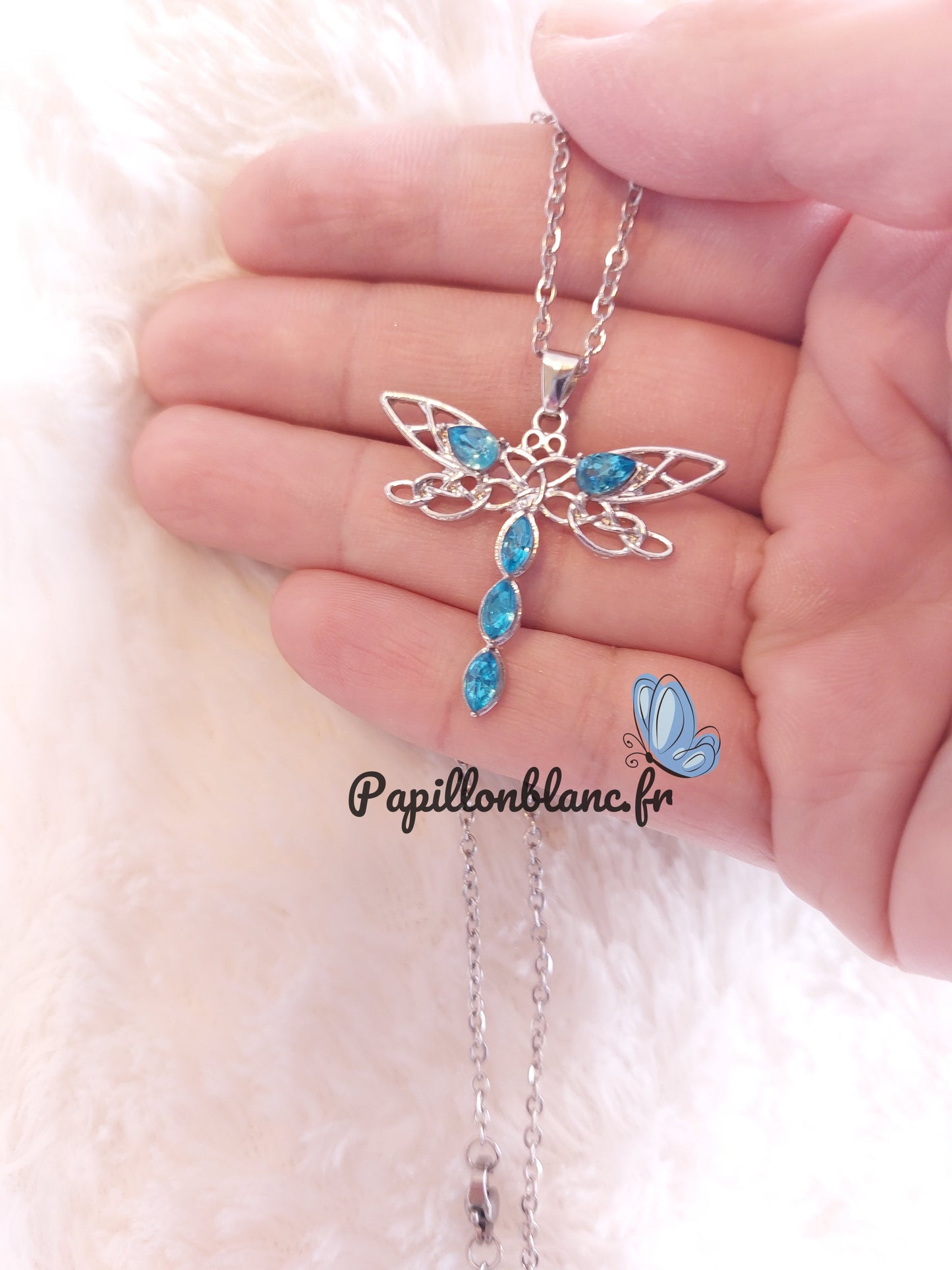 Collier Libellule Colorée