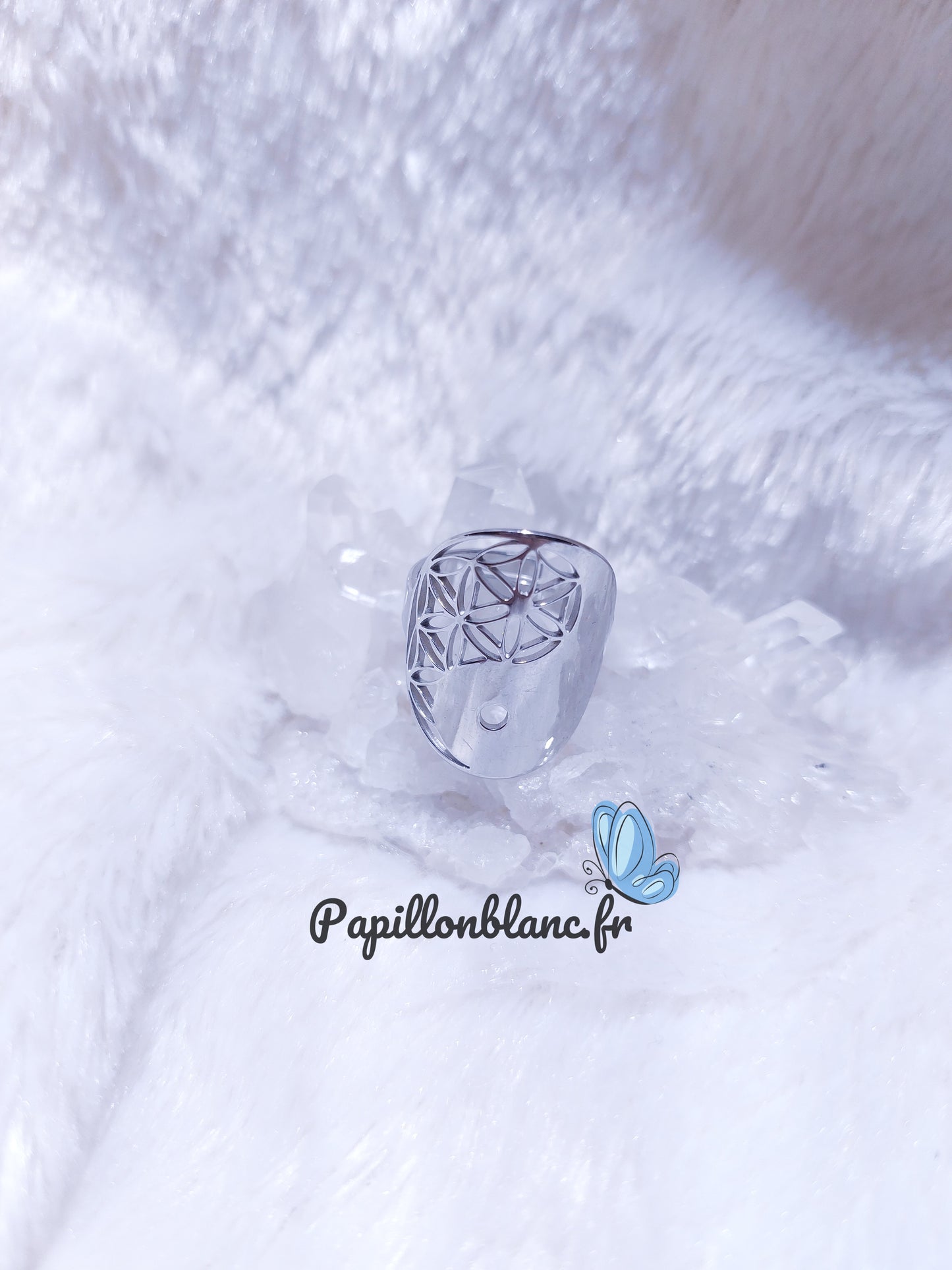 Bague Fleur de vie / Yin Yang