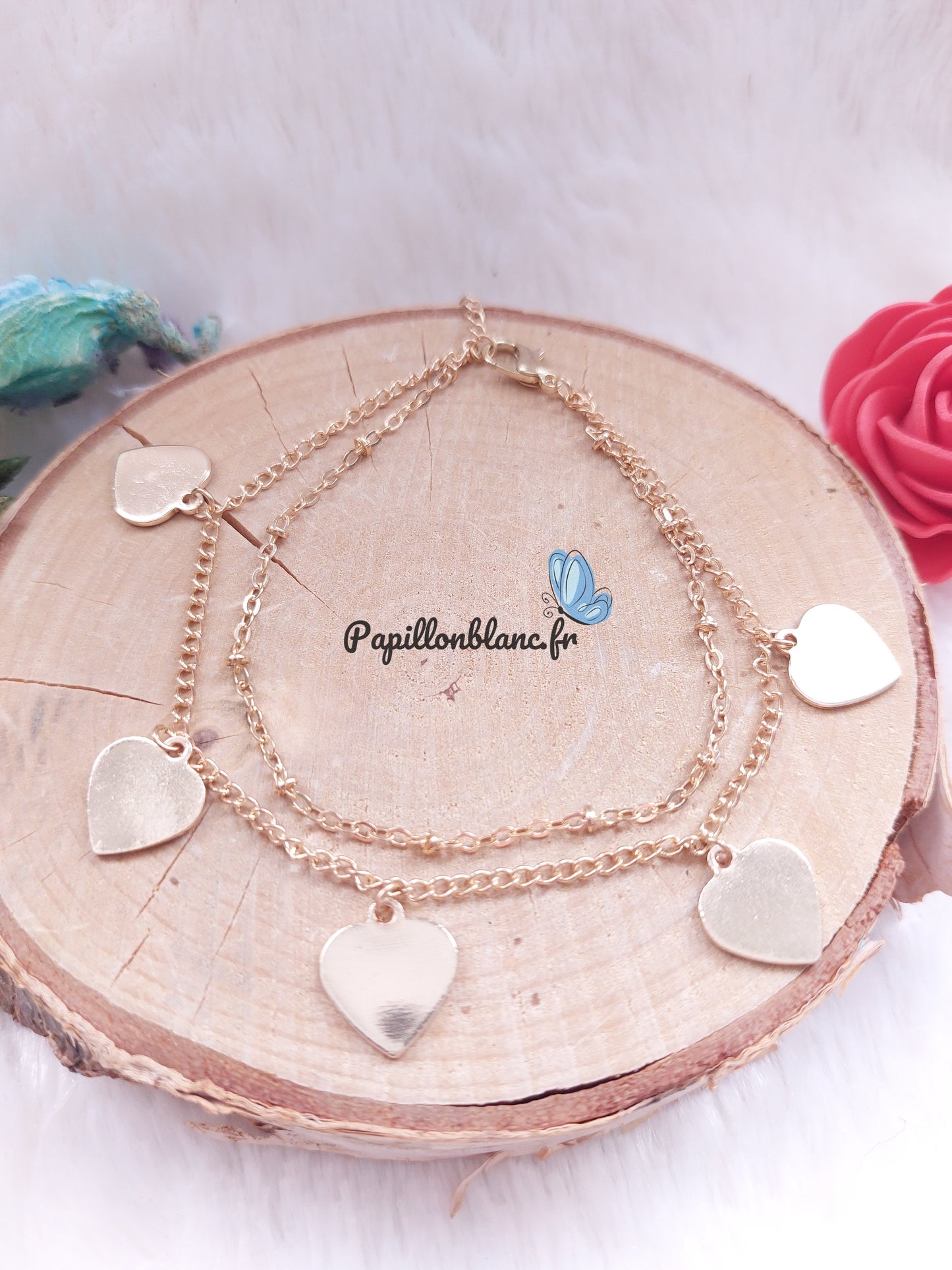 Bracelet Double Coeur