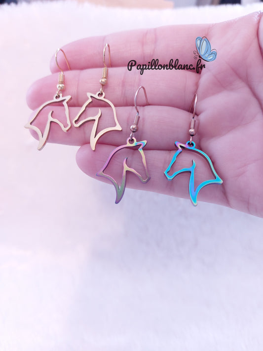 Boucles d'Oreilles Cheval