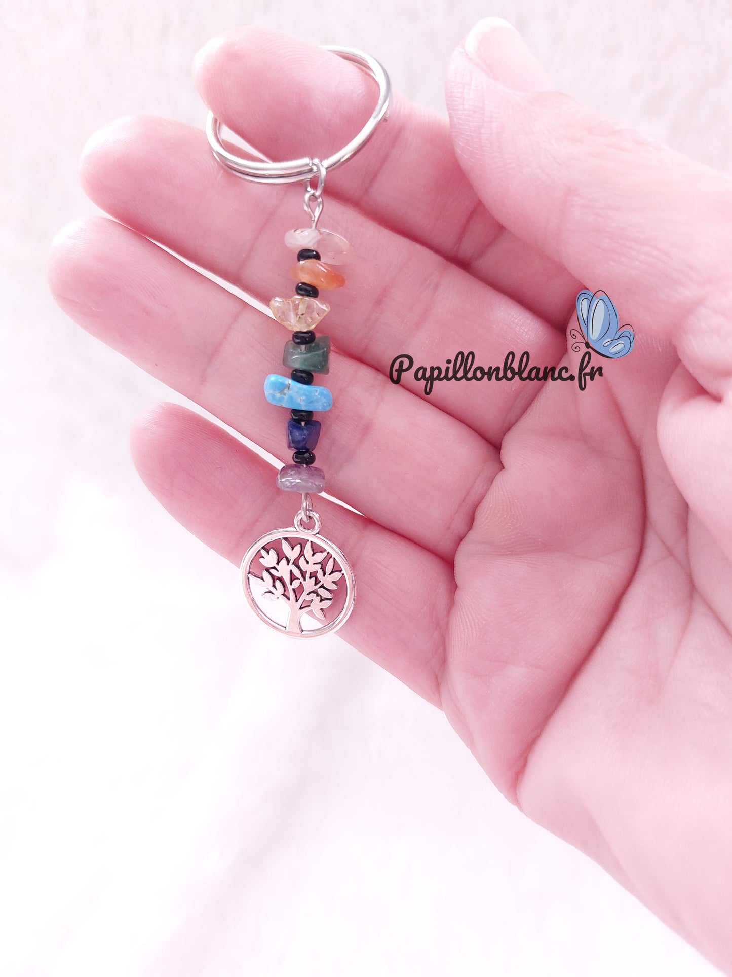Porte clefs 7 Chakras et Arbre de vie