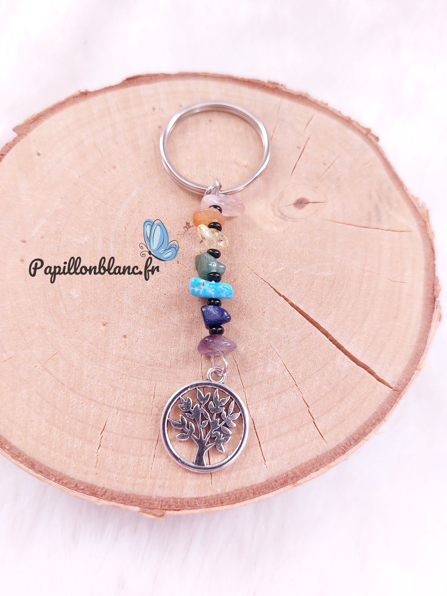 Porte clefs 7 Chakras et Arbre de vie