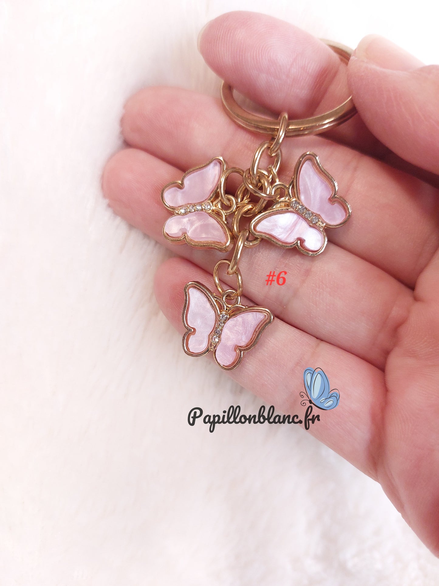 Porte clefs Trio de Papillons
