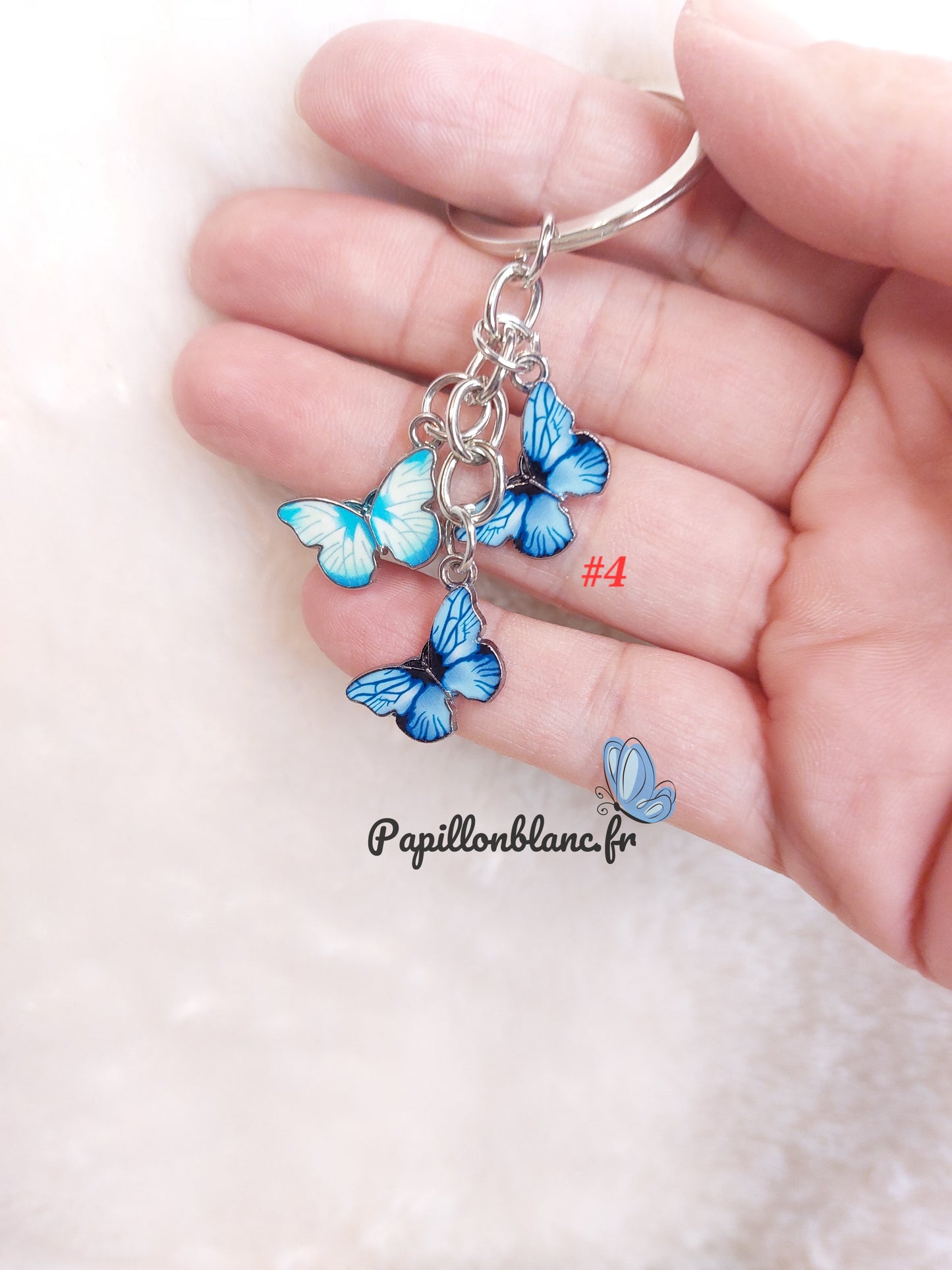 Porte clefs Trio de Papillons