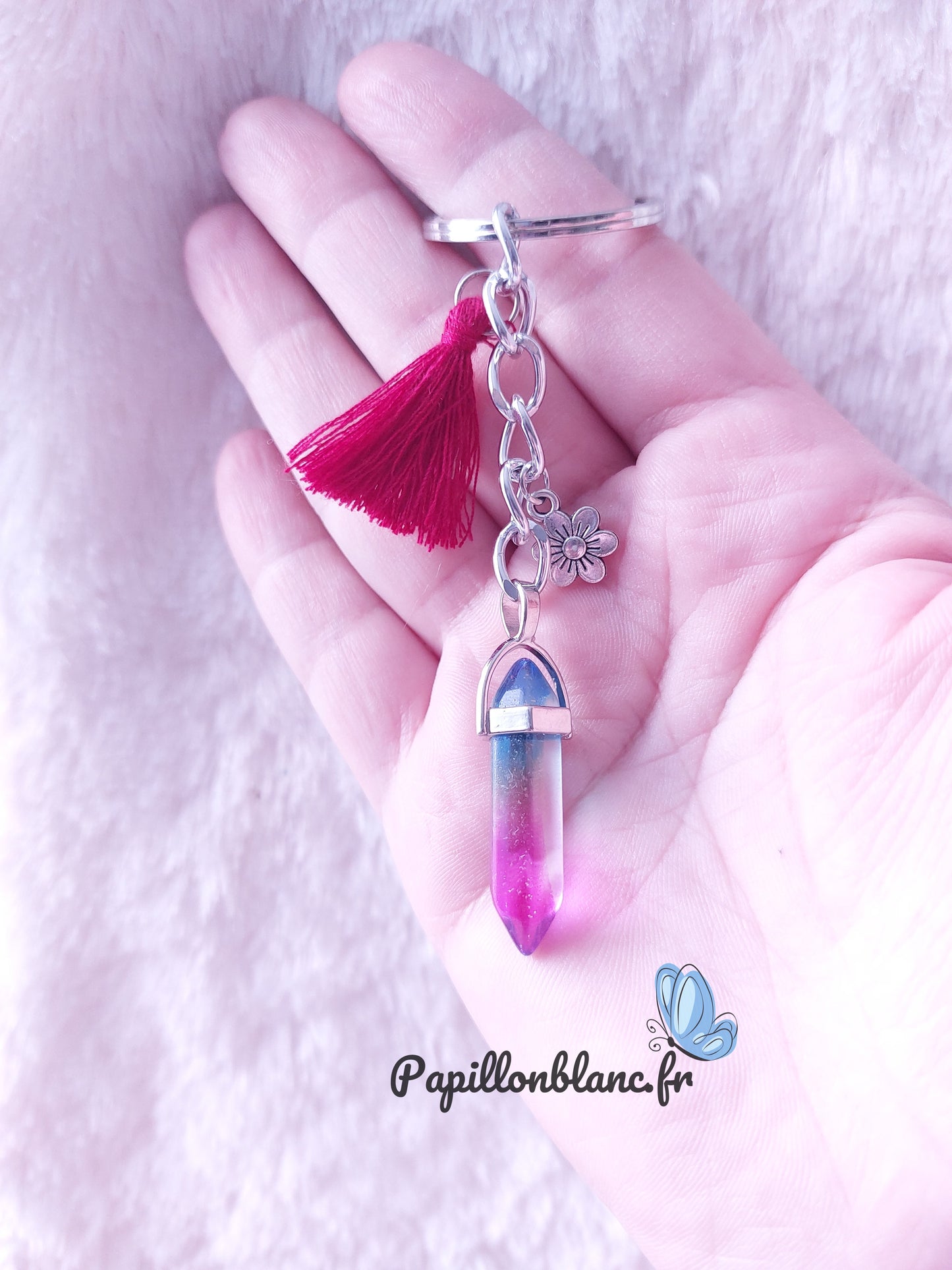 Porte clefs Pointe de cristal