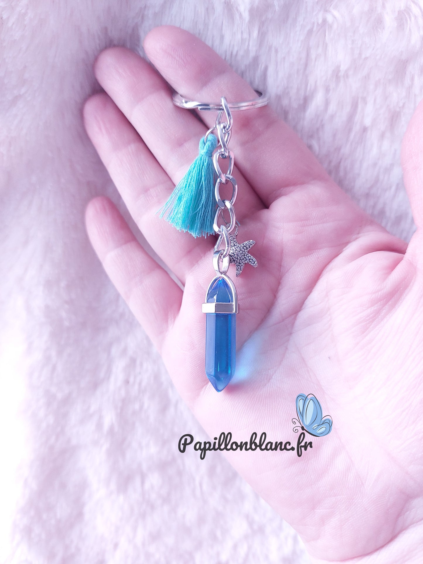 Porte clefs Pointe de cristal