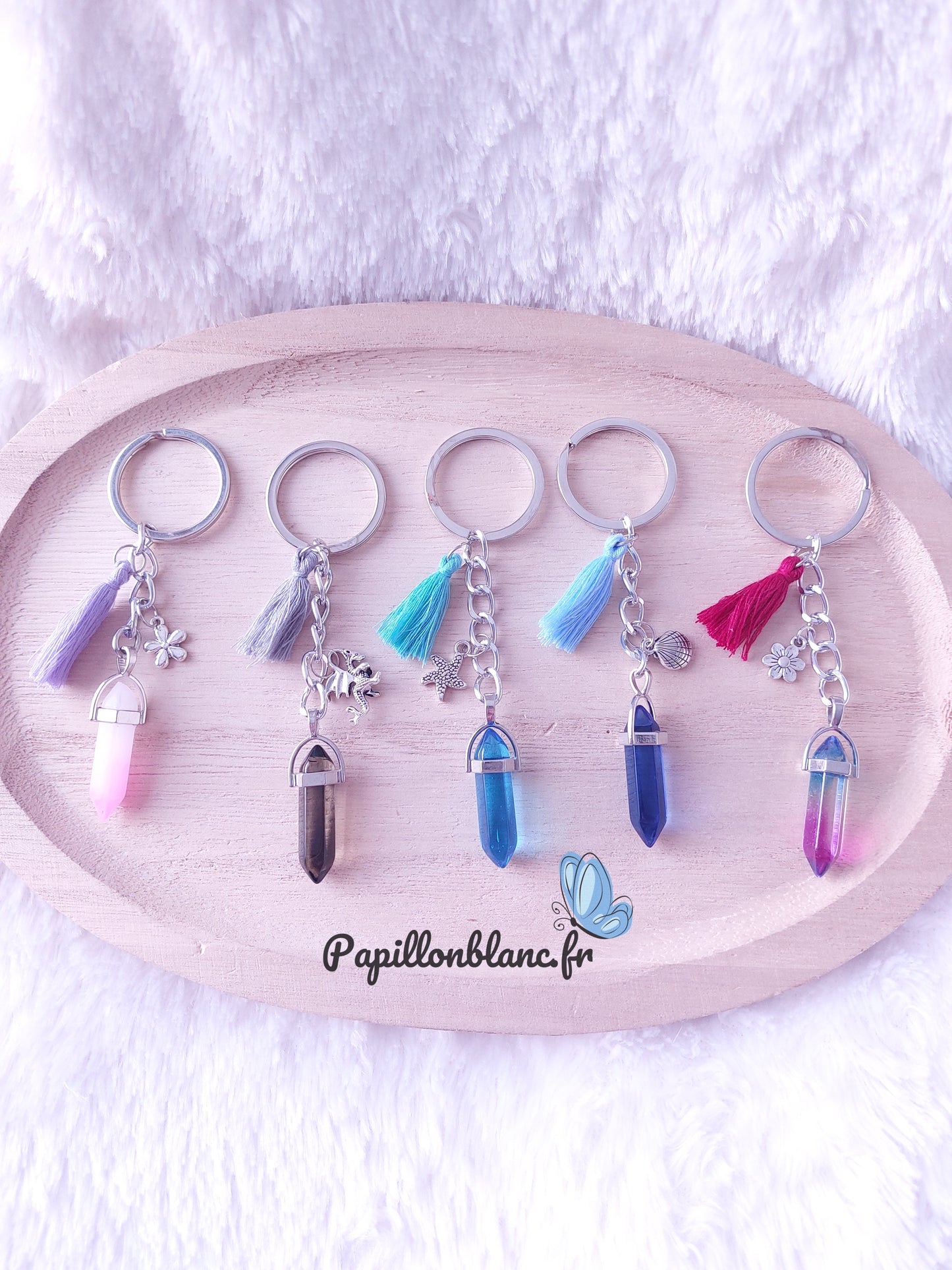 Porte clefs Pointe de cristal