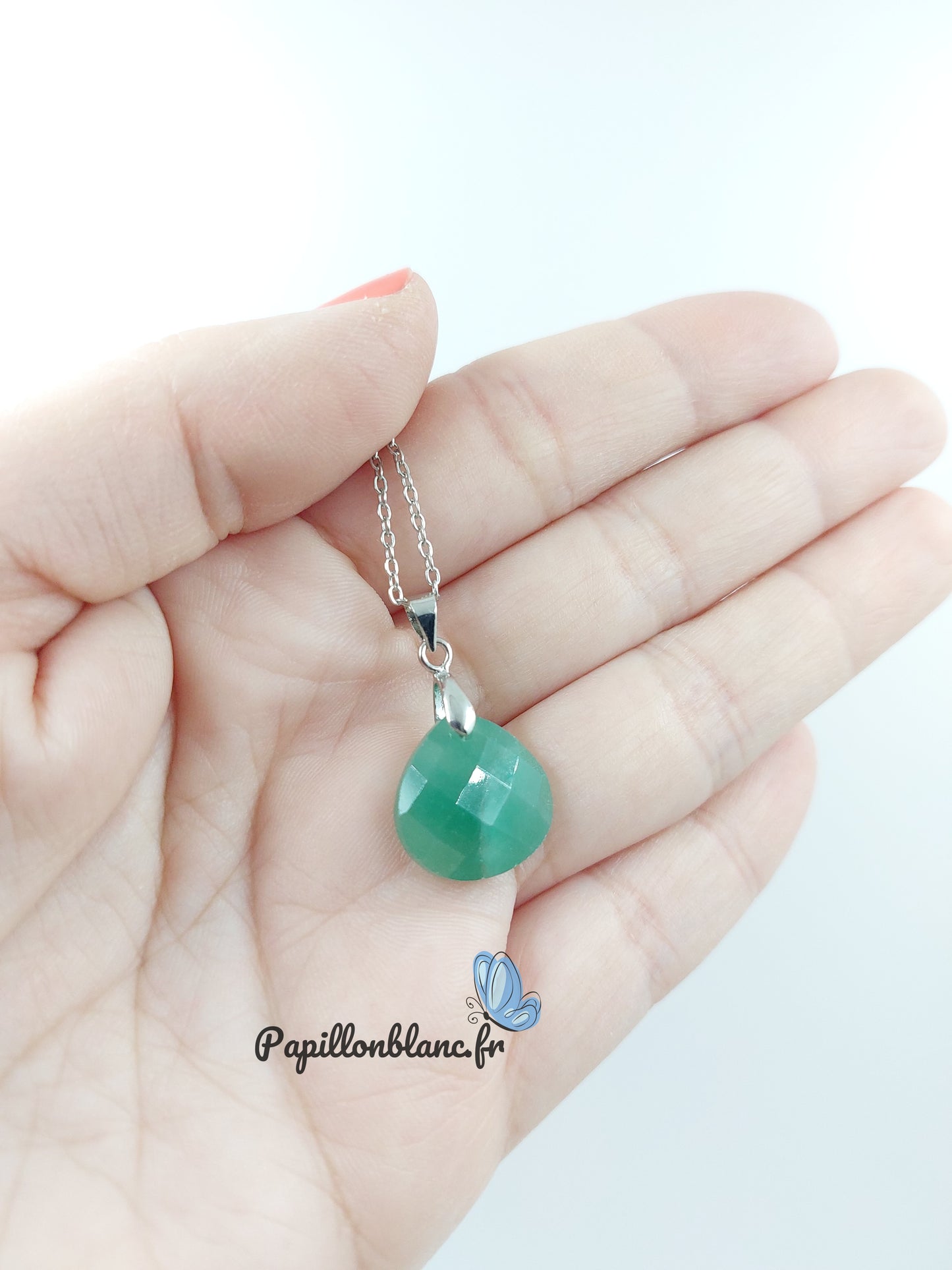 Collier Pierre Naturelle facettée