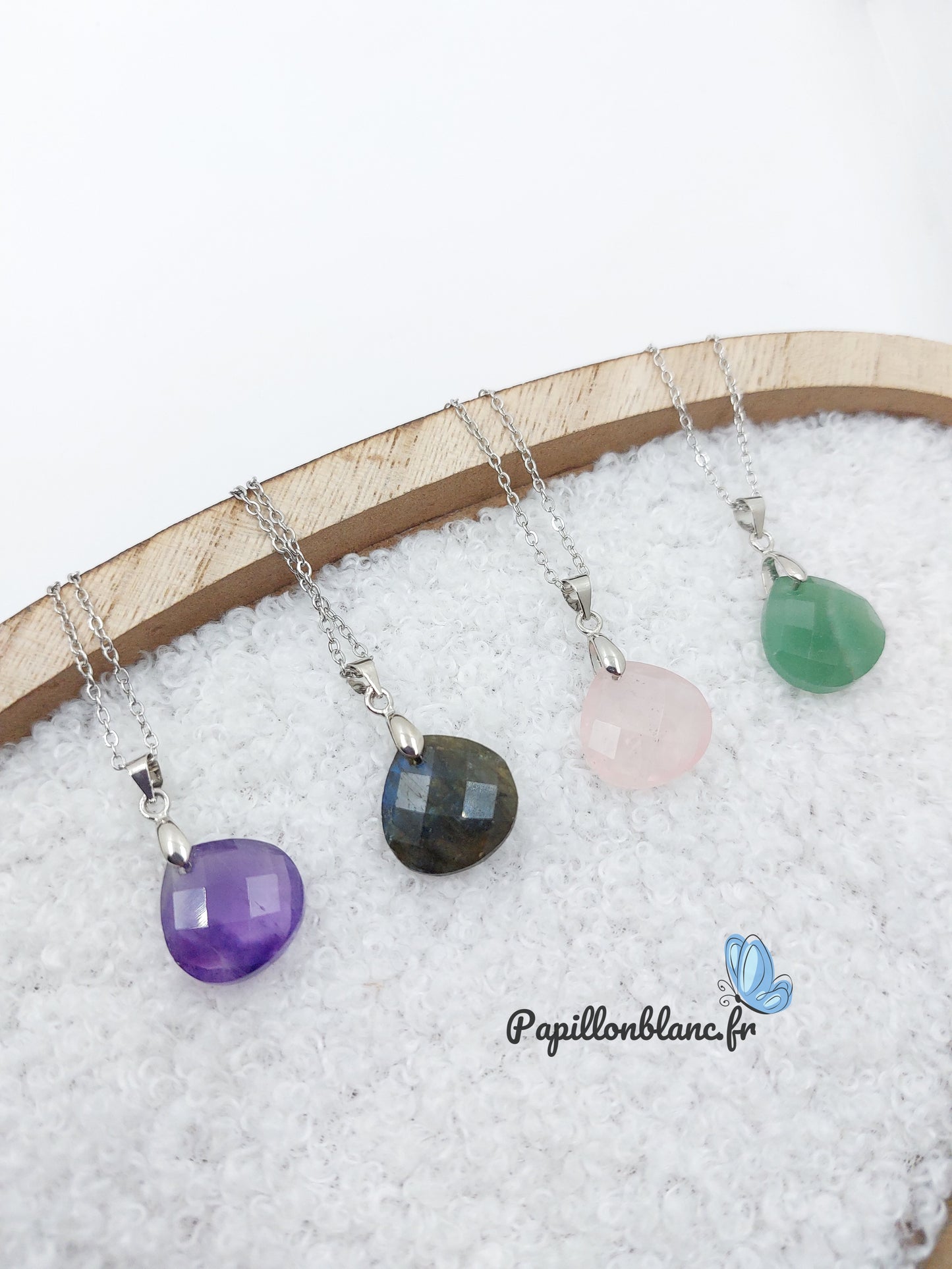 Collier Pierre Naturelle facettée