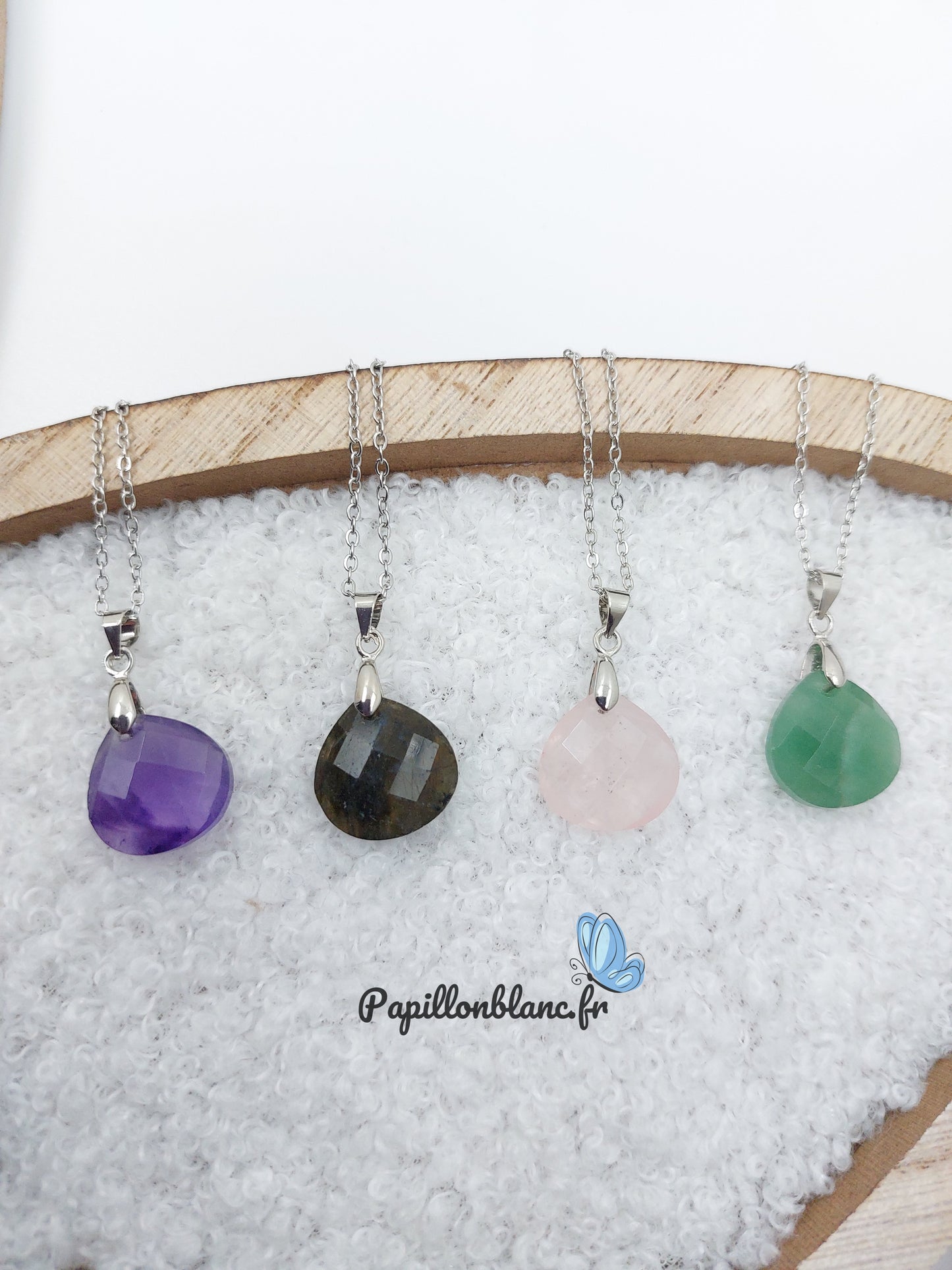 Collier Pierre Naturelle facettée