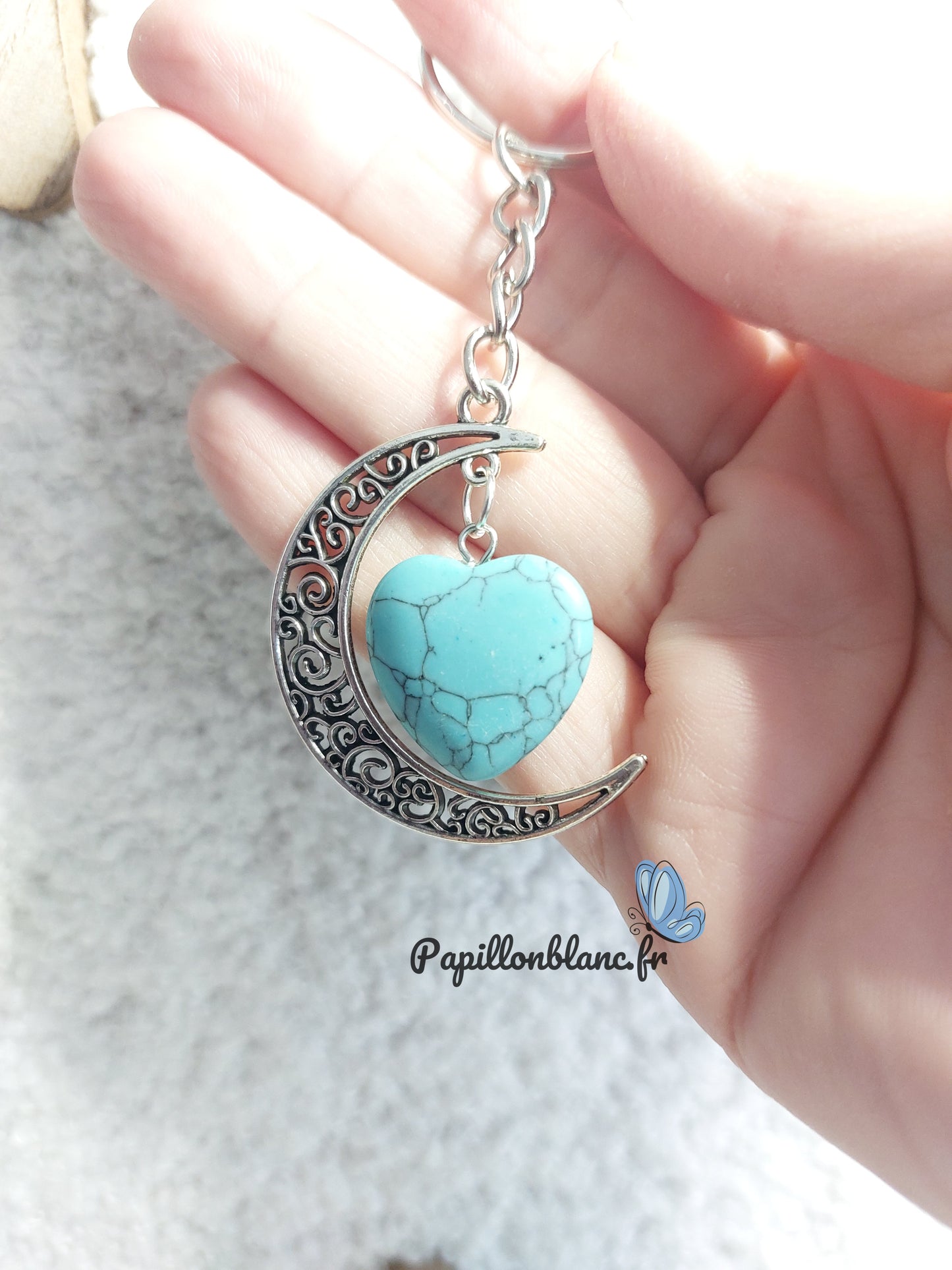 Porte clefs Pierre de Lune