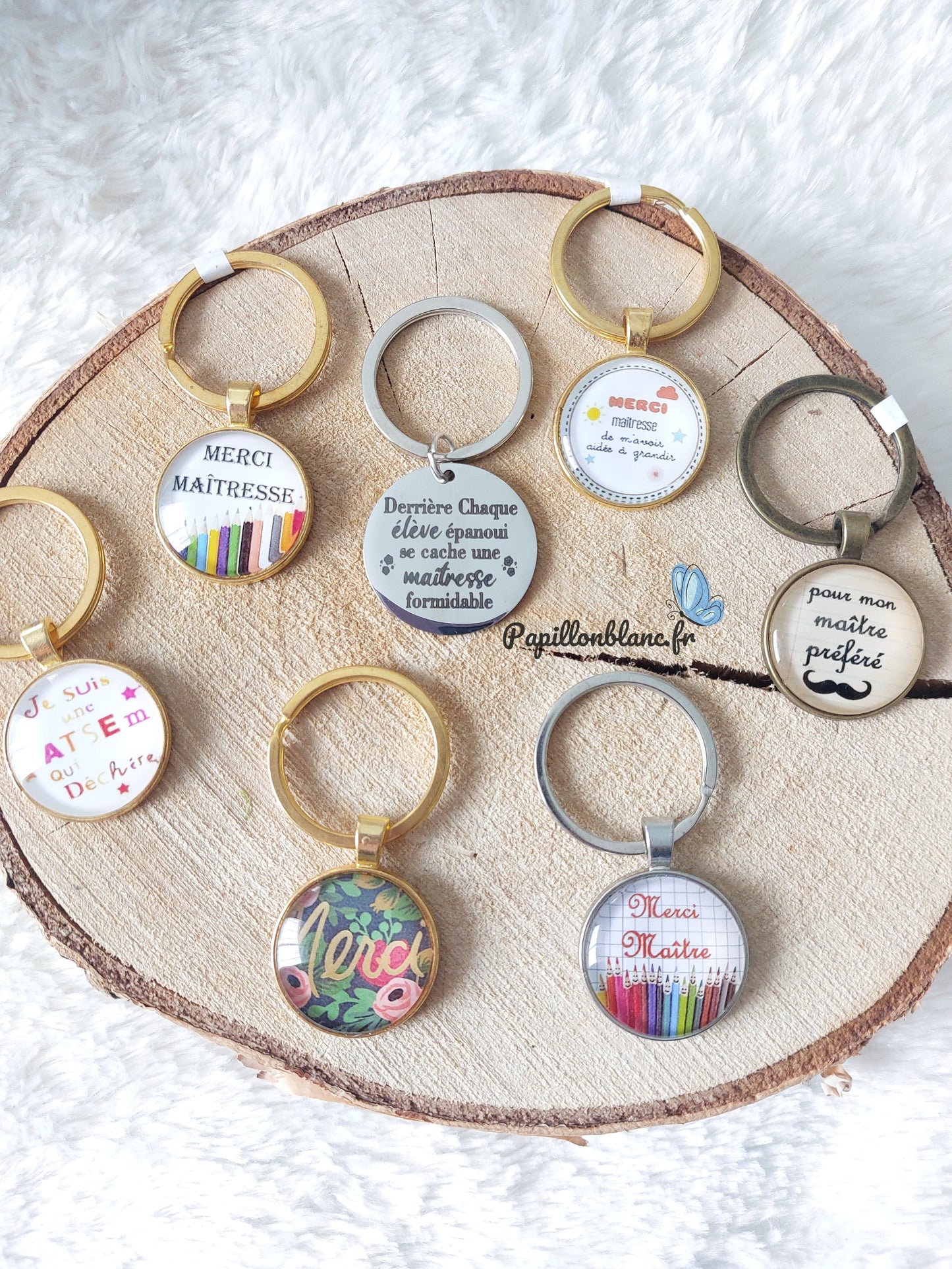 Porte clefs MERCI Ecole