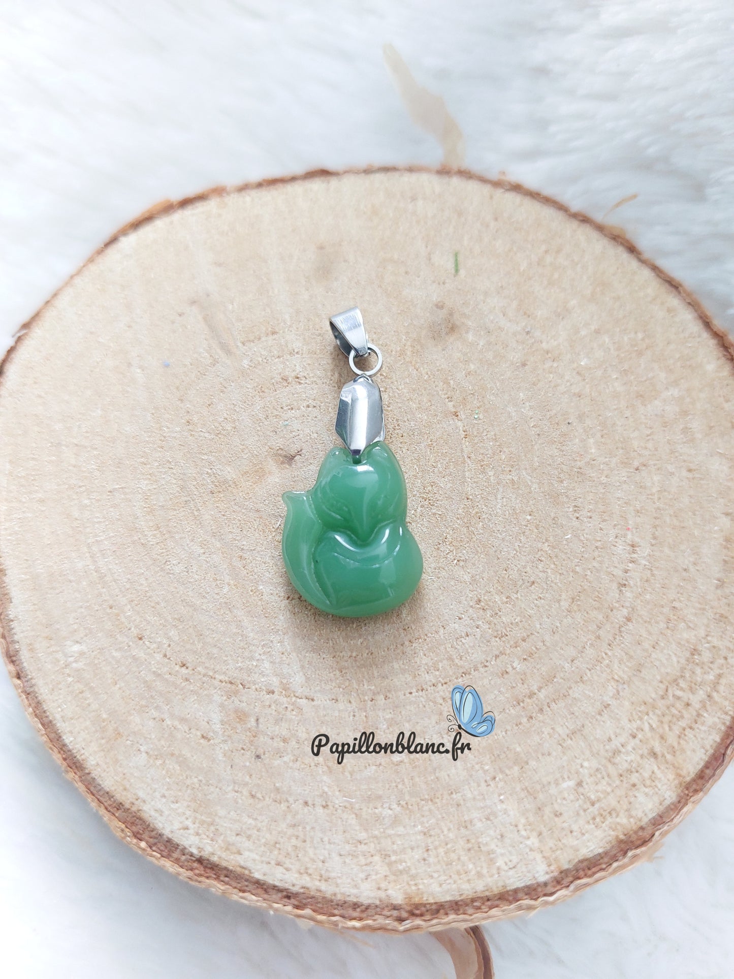 Pendentif Renard de Jade
