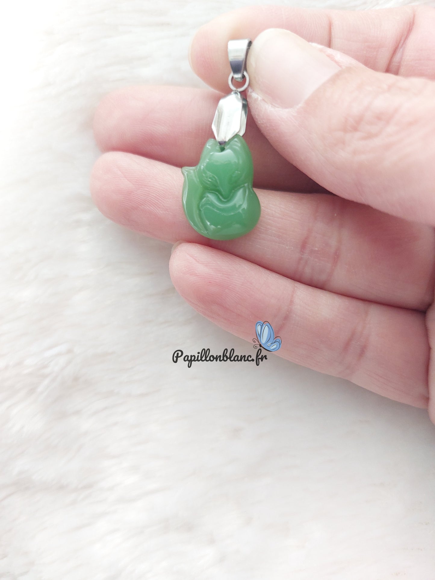 Pendentif Renard de Jade