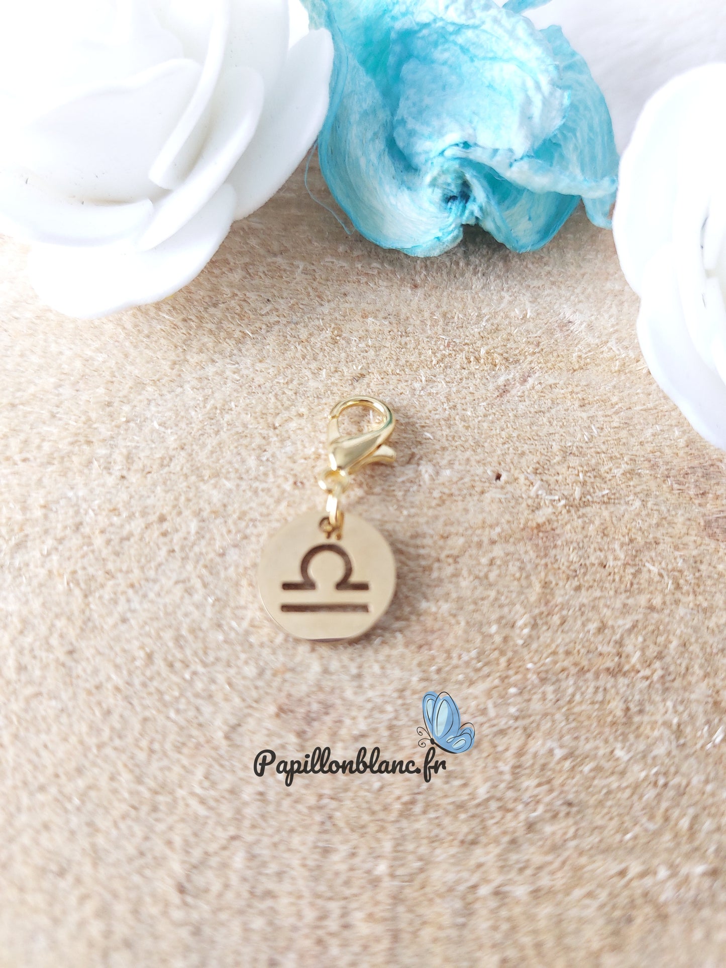 Charms Astrologique acier inoxydable doré