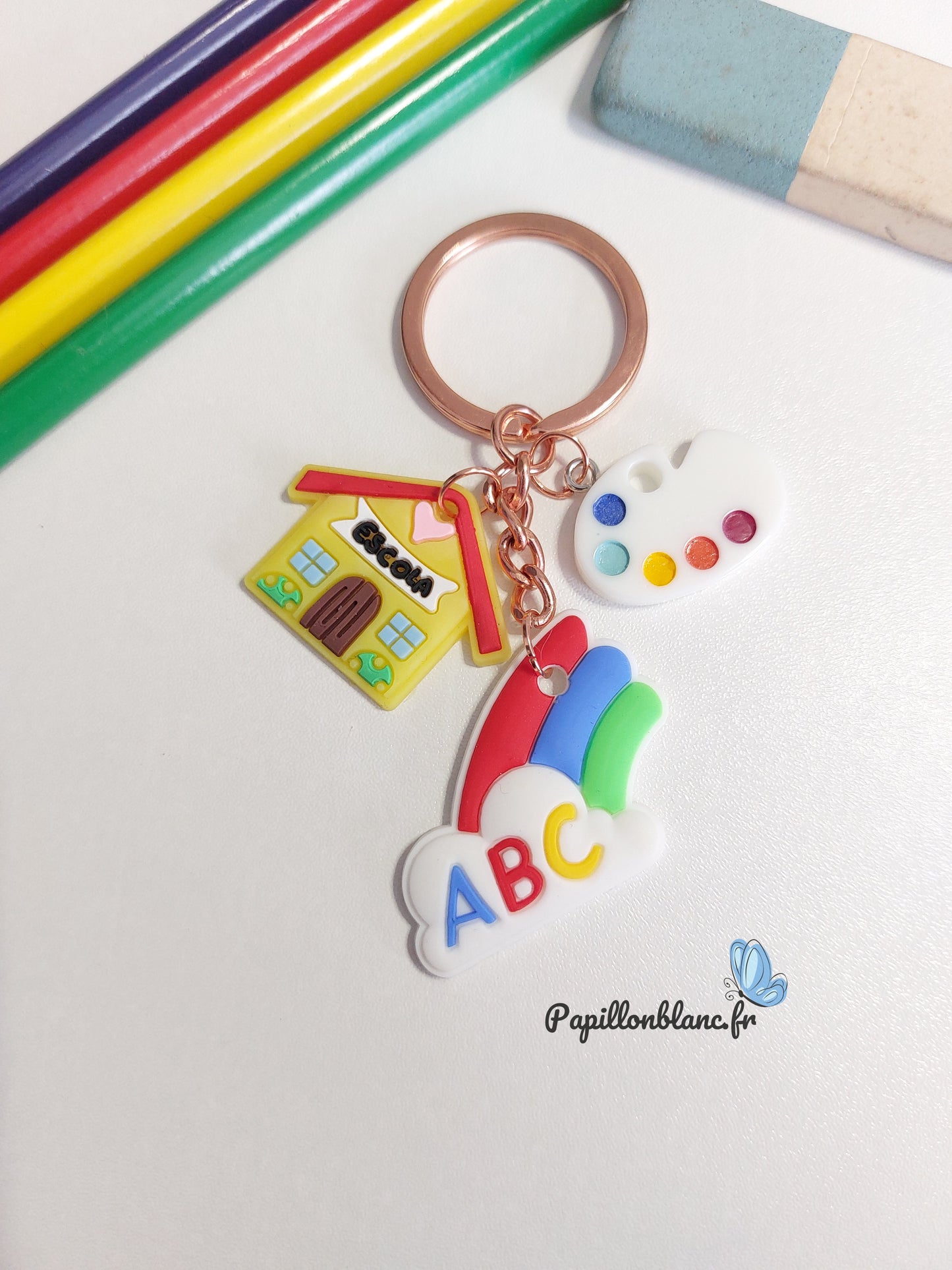 Porte clefs école