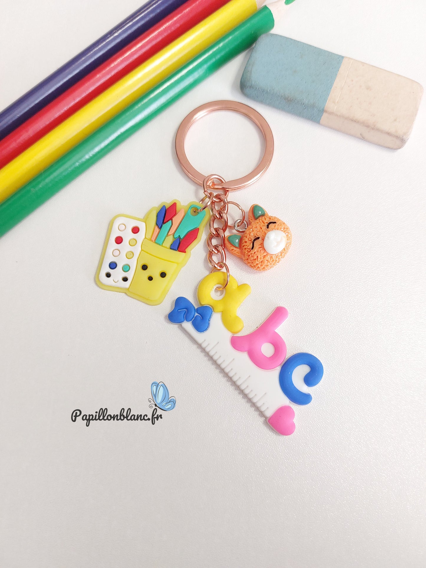 Porte clefs école