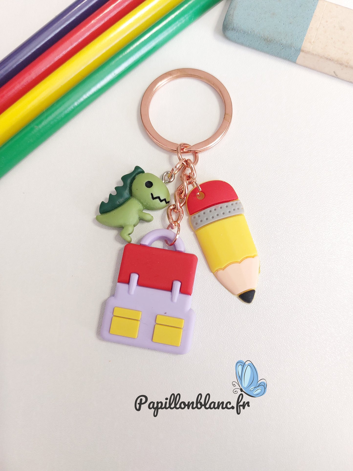 Porte clefs école