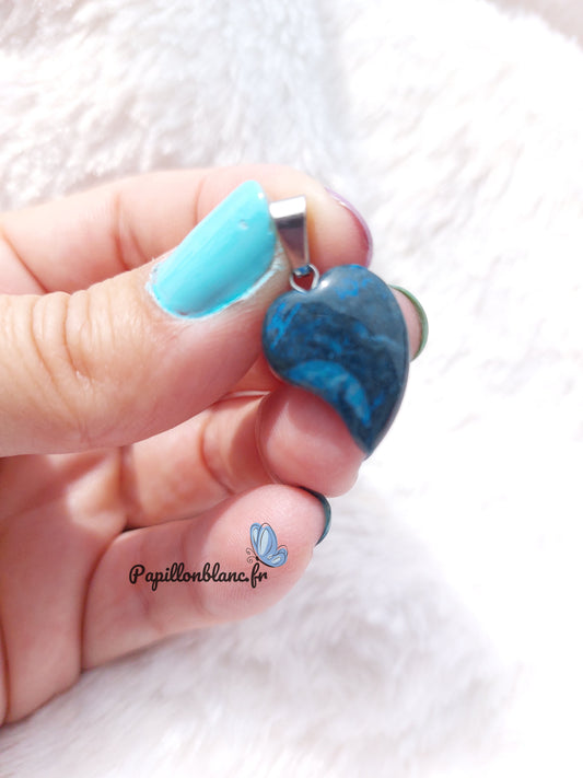 Pendentif Agate Bleue