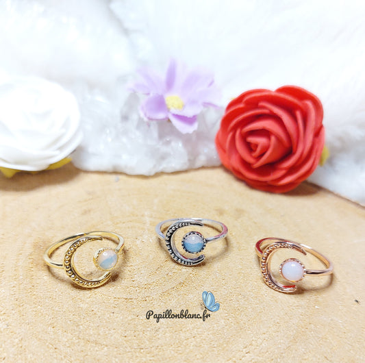 Bague Lune d'Opaline