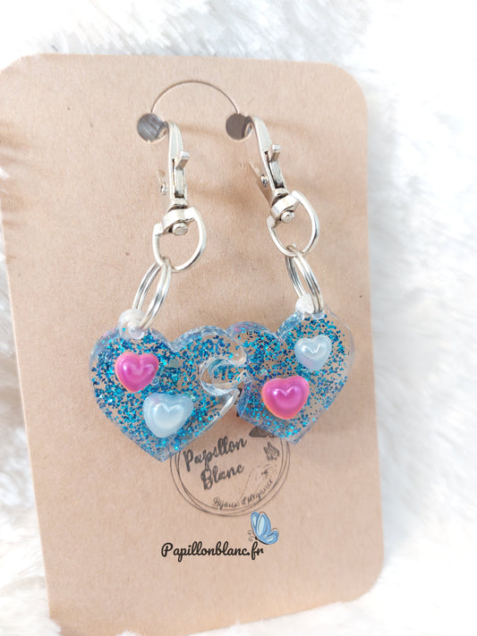 Porte Clefs Duo résine personnalisable