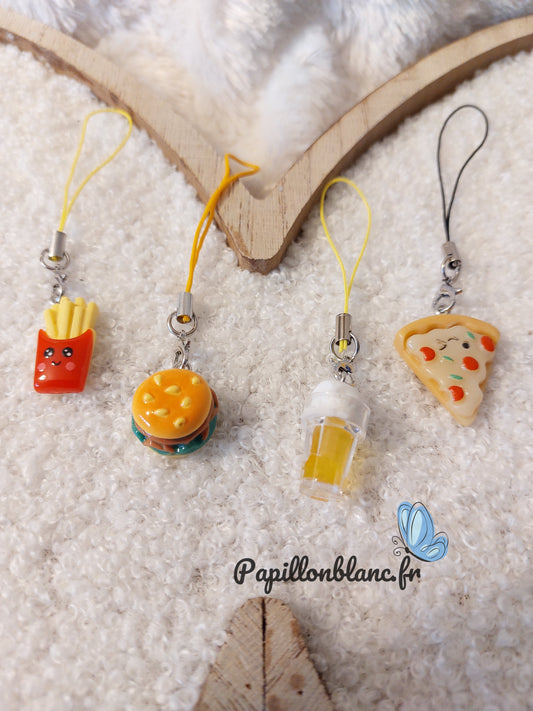 Bijoux de sac et téléphone Food