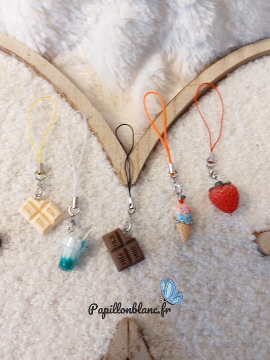 Bijoux de sac et téléphone Gourmandise