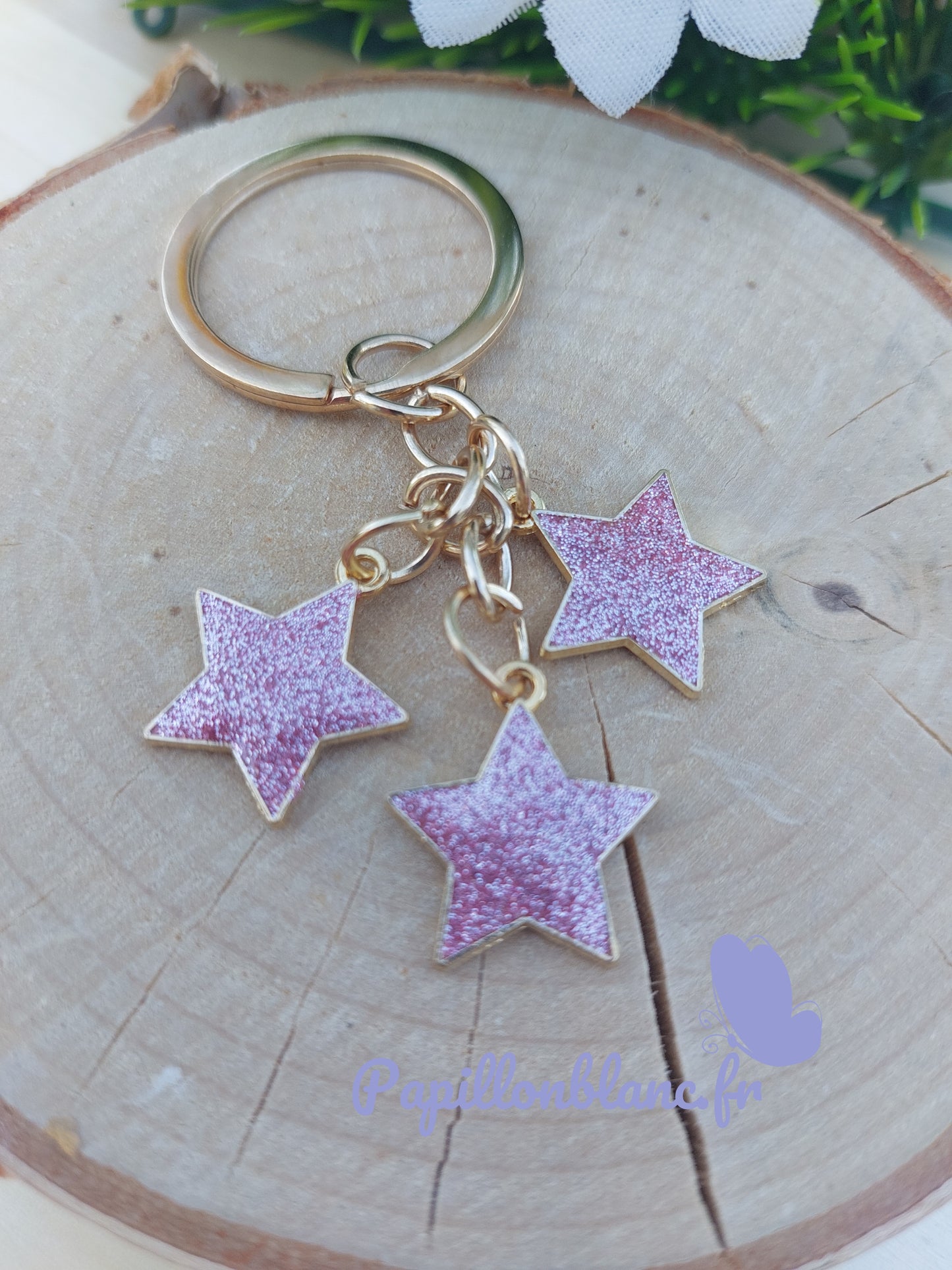 Porte clefs Etoiles colorées
