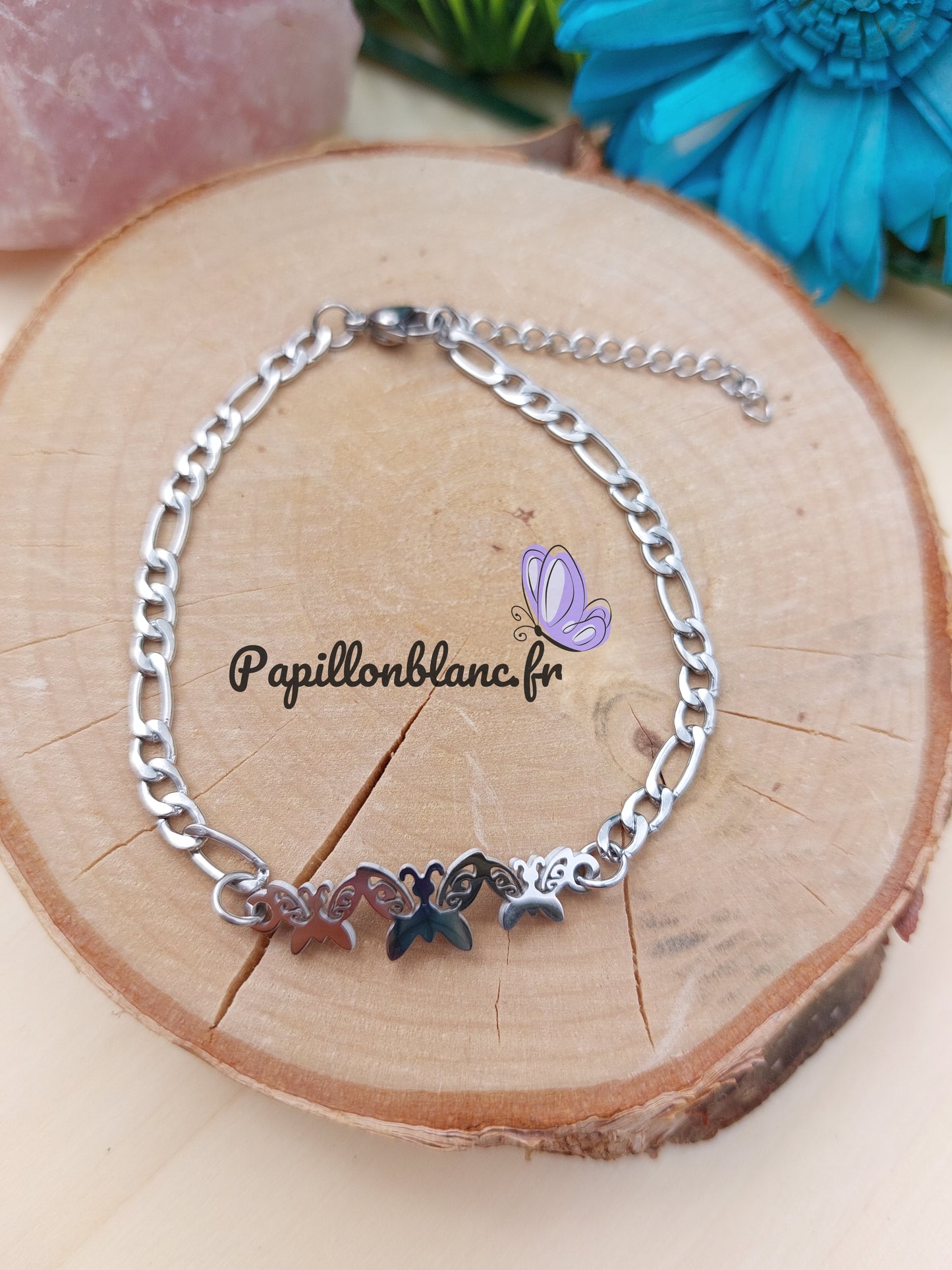 Bracelet trio de Papillons doré