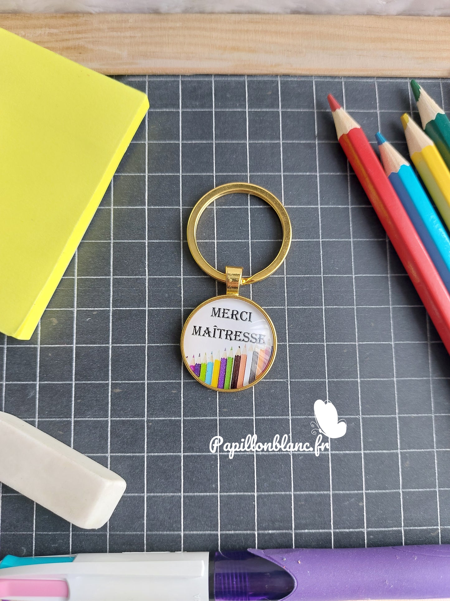 Porte clefs MERCI Ecole