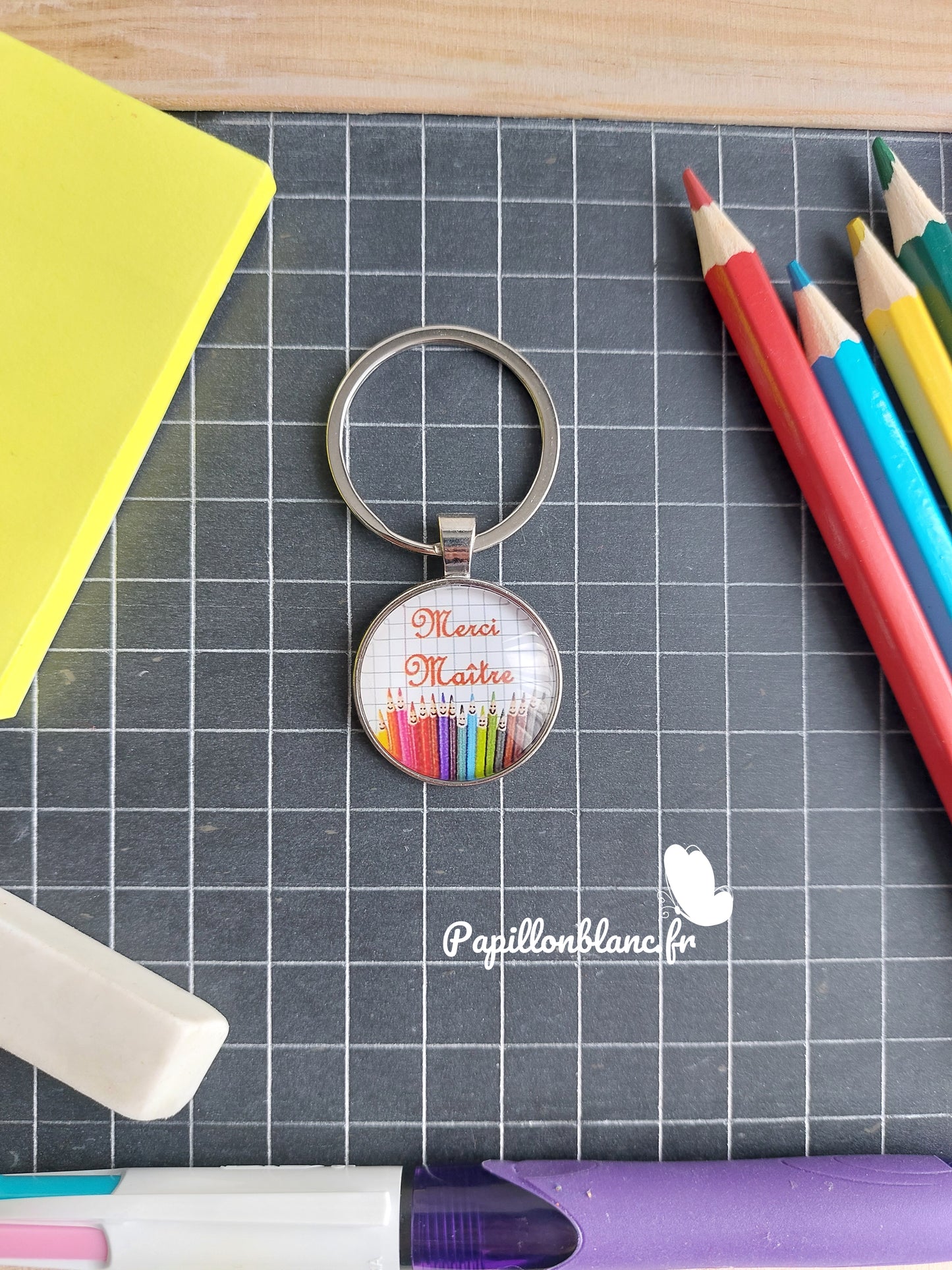 Porte clefs MERCI Ecole