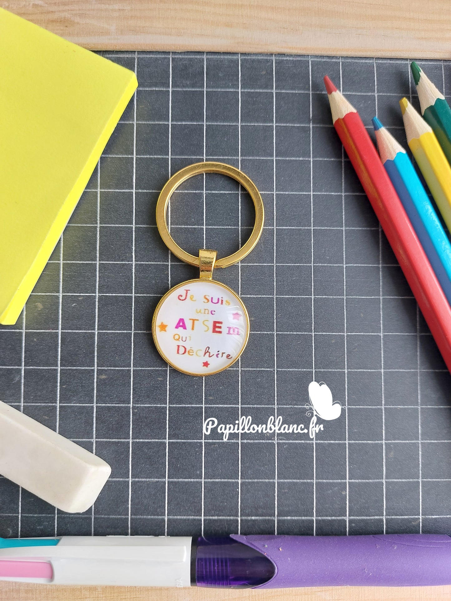 Porte clefs MERCI Ecole