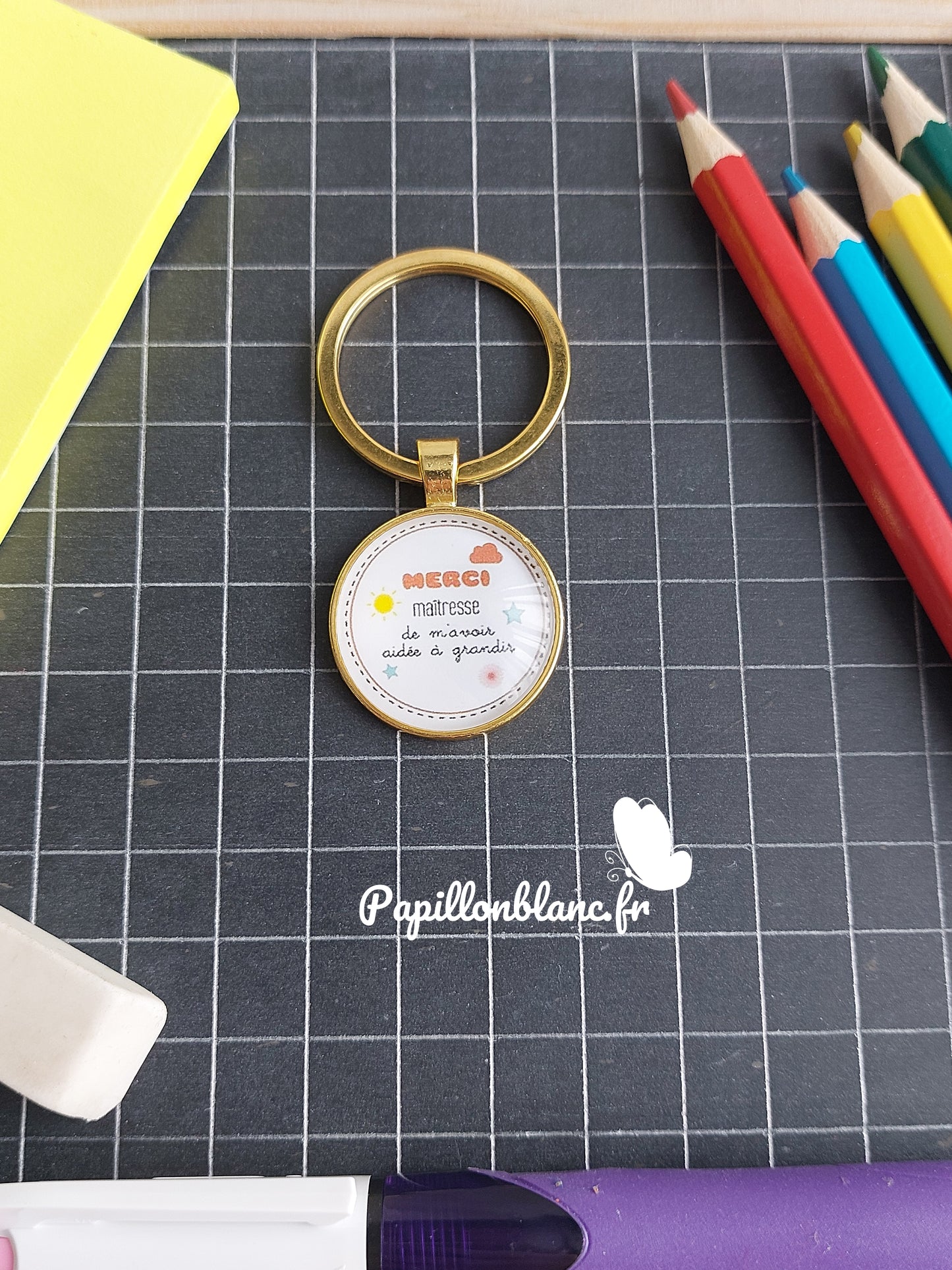 Porte clefs MERCI Ecole