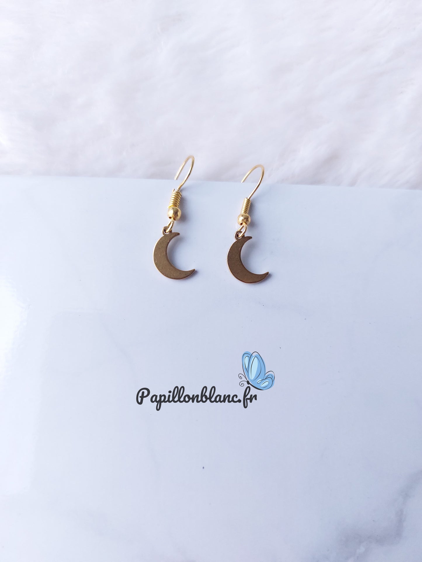 Boucles d'Oreilles Lune