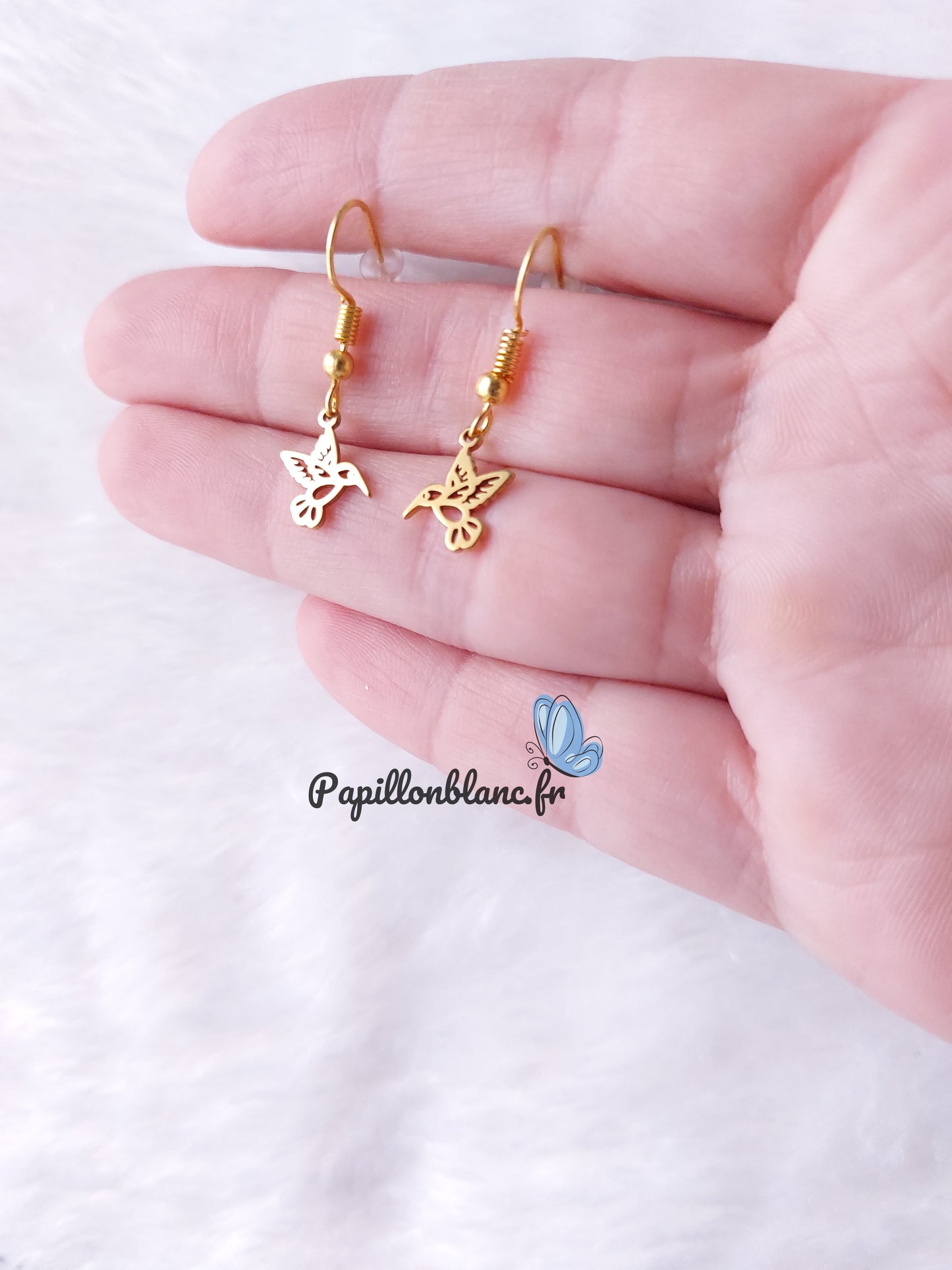 Boucles d'Oreilles Colibri