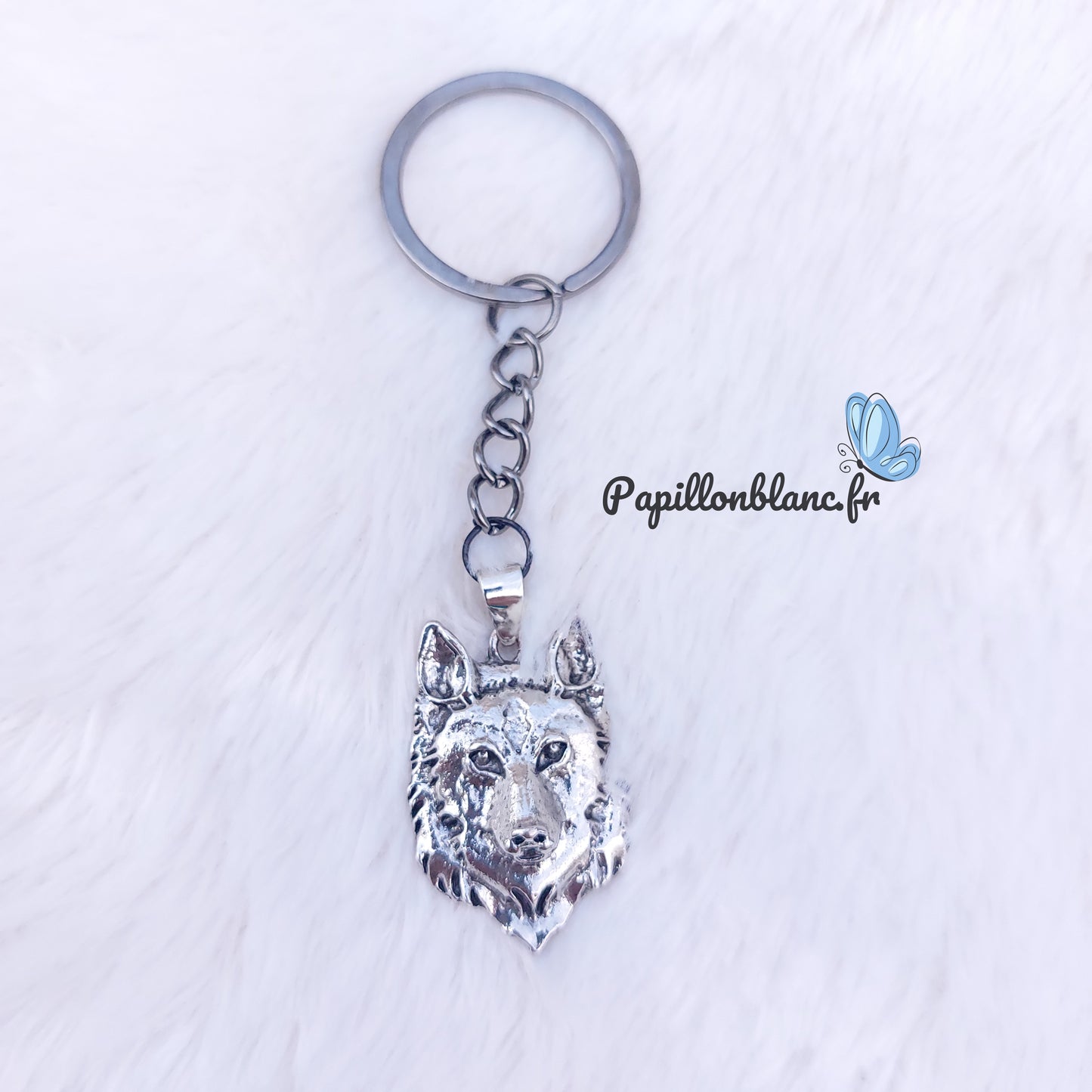 Porte clefs Loup Antique