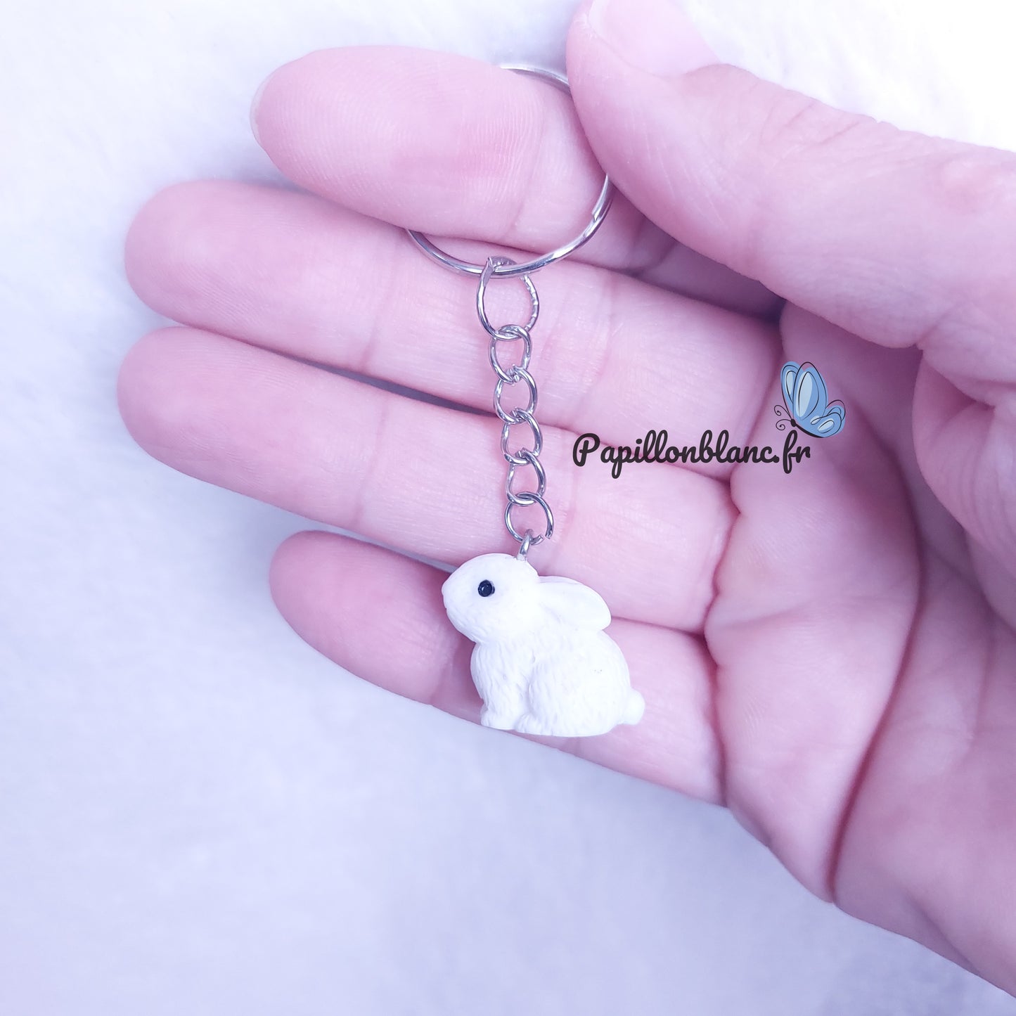 Porte clefs Lapin Coloré