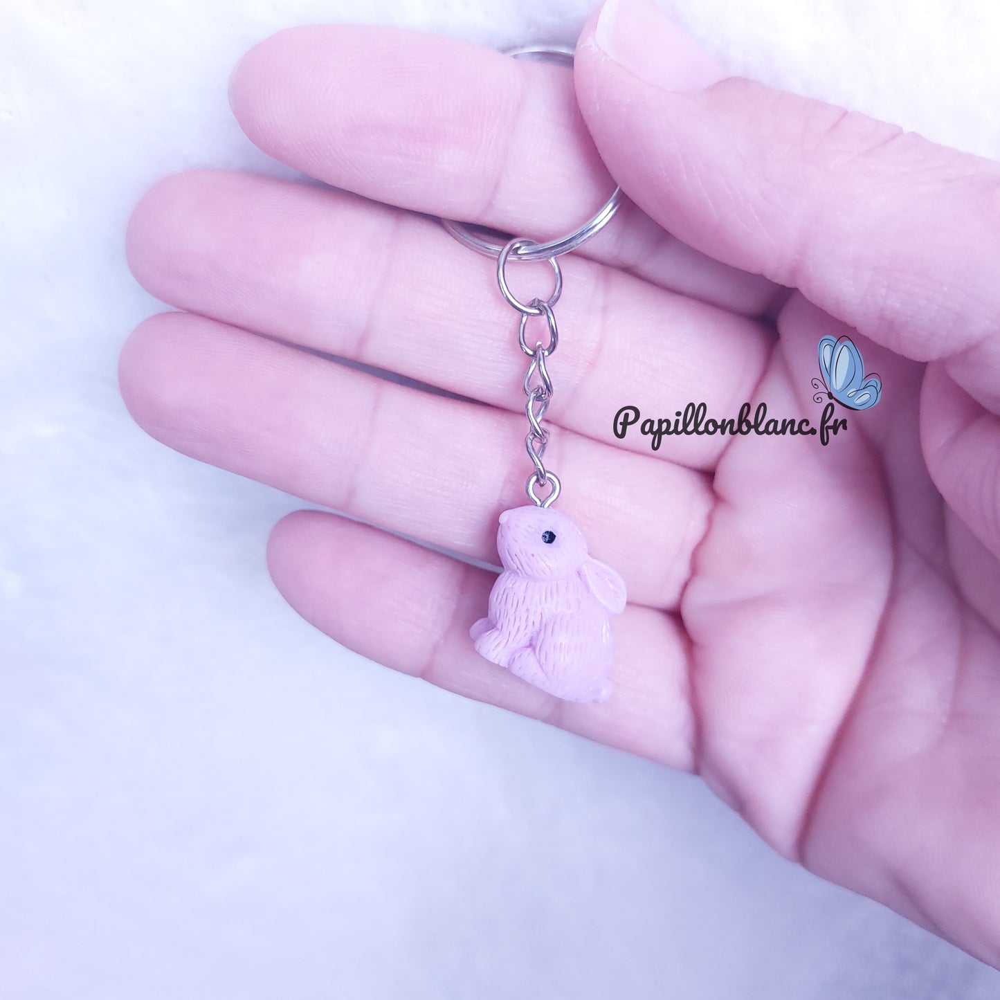 Porte clefs Lapin Coloré