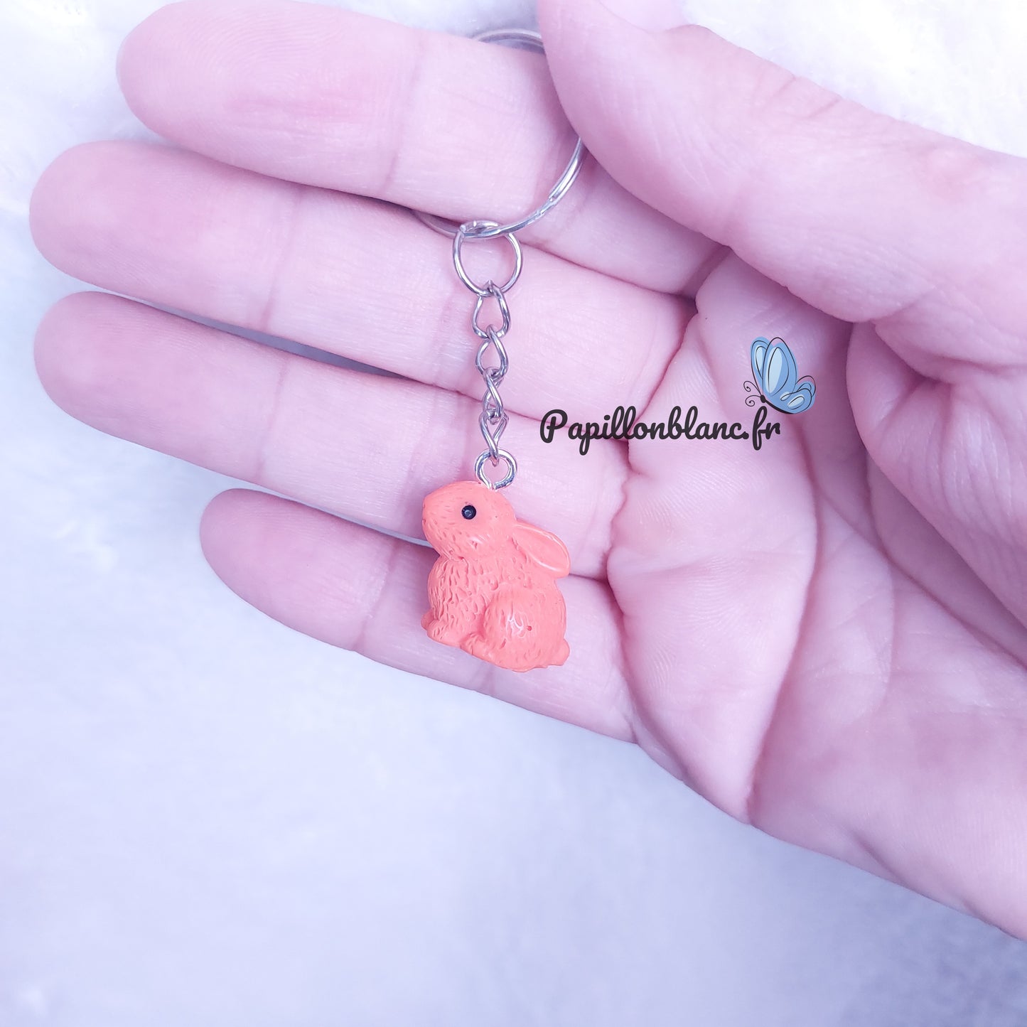 Porte clefs Lapin Coloré