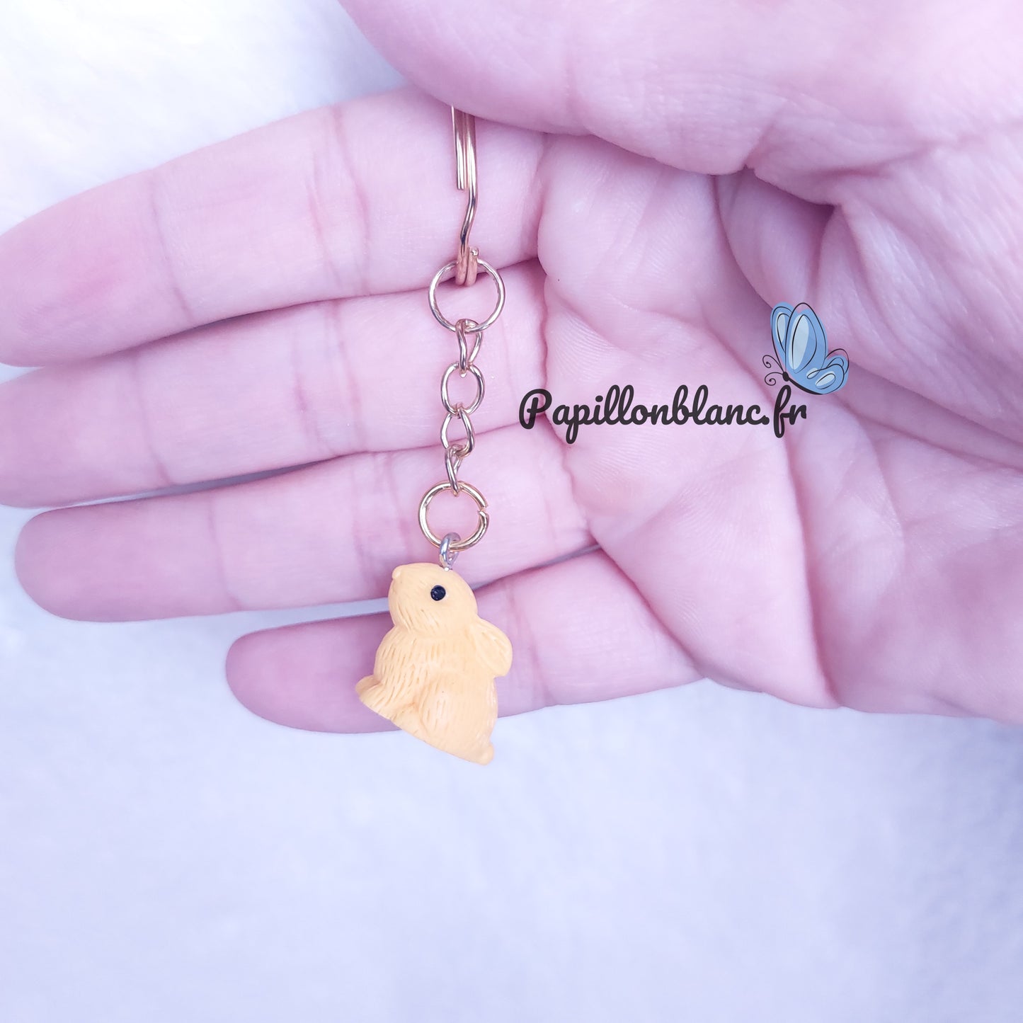 Porte clefs Lapin Coloré
