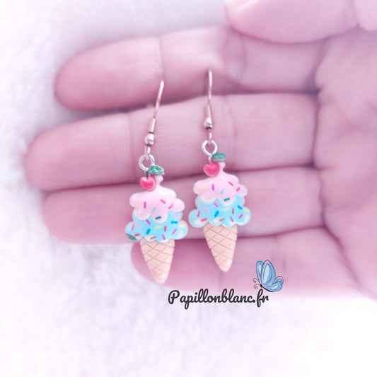 Boucle d'Oreilles Glace