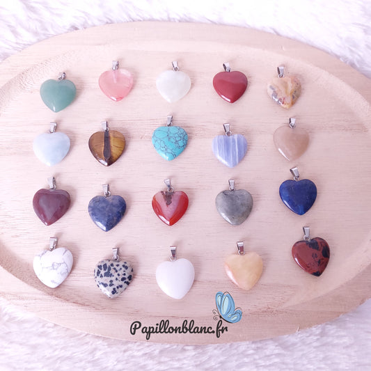 Pendentifs Coeur de Pierre