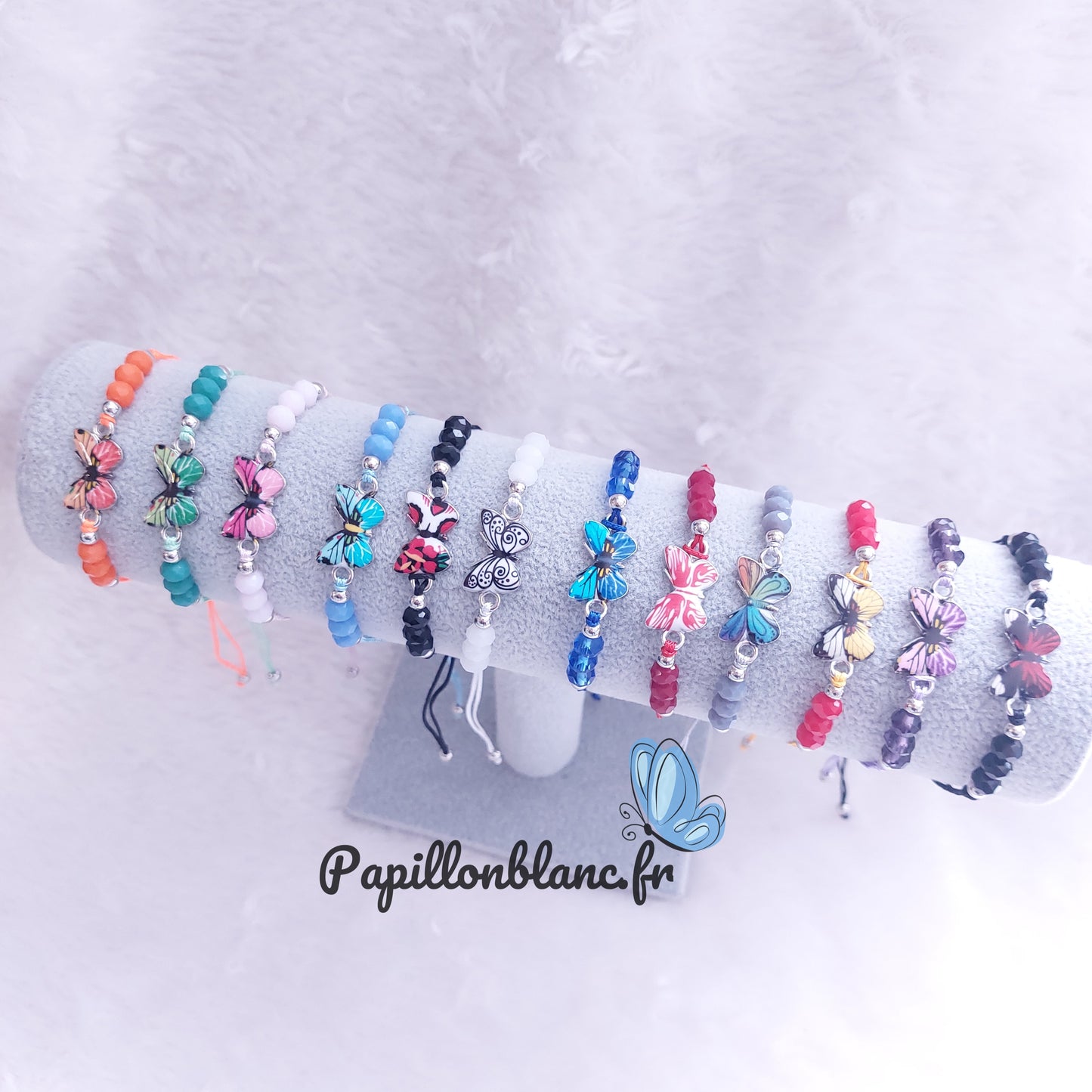 Bracelet Papillon coloré