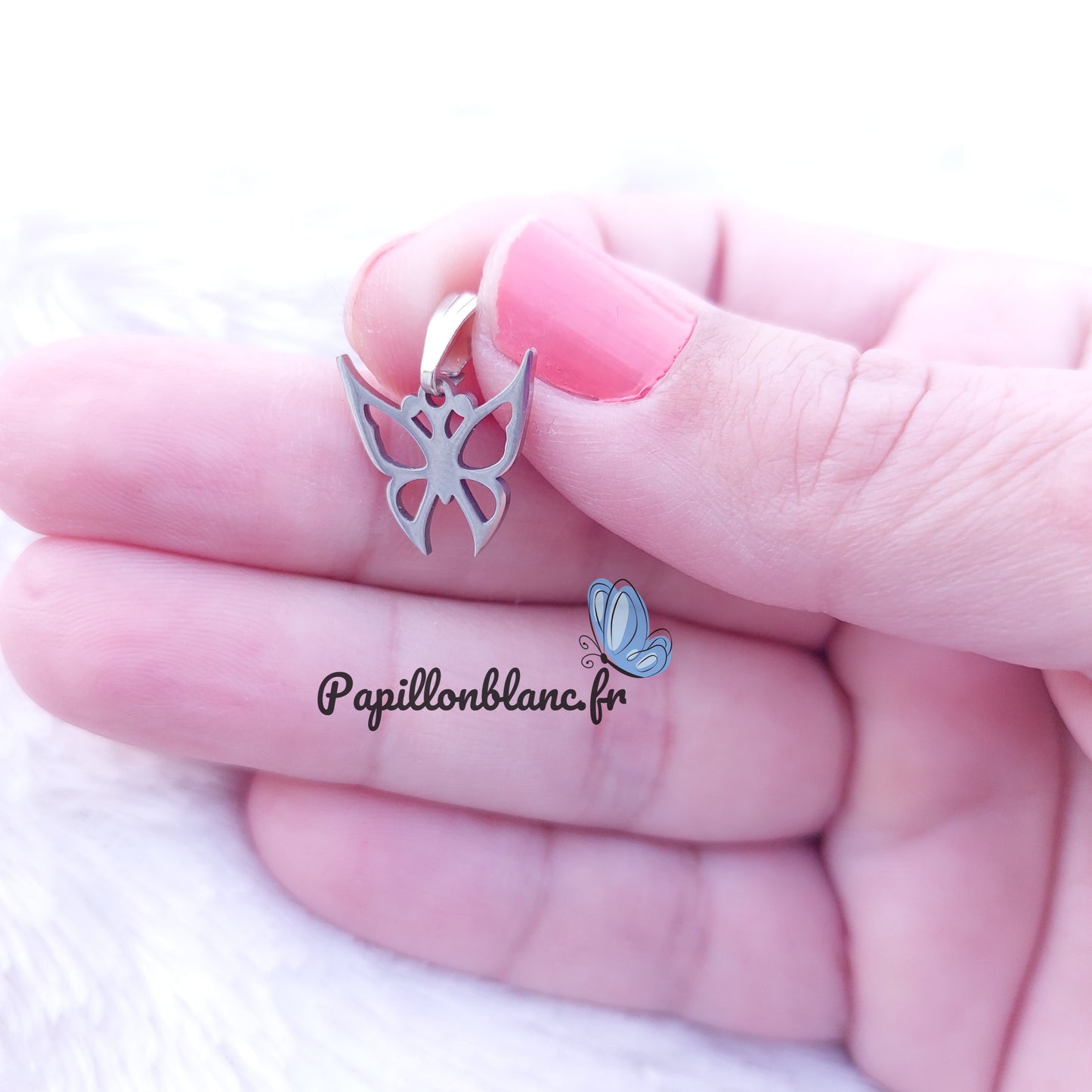 Pendentif Papillon Argenté