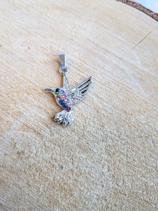 Pendentif Colibri Strass